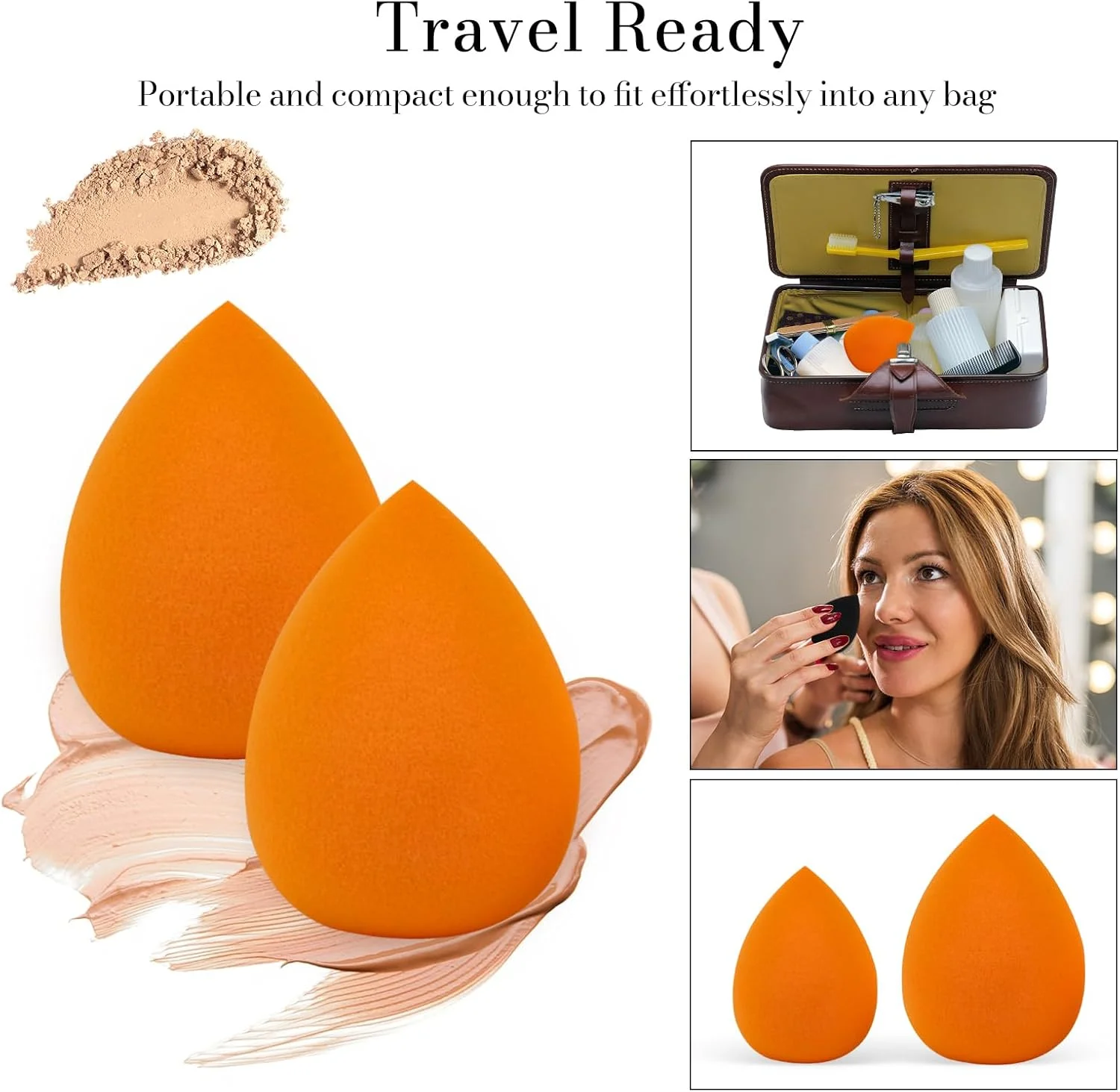 اسفنج های آرایشی VXZOHOW - بدون لاتکس، اسفنج زیبایی با کیفیت بالا برای ترکیب کرم پودر مناسب برای انواع پوست، استفاده بی نقص از مواد آرایشی مایع، کرمی و پودری (قابل استفاده خشک و مرطوب، 8 عدد، نارنجی) اسفنج های آرایشی VXZOHOW - بدون لاتکس، اسفنج زیبایی با کیفیت بالا برای ترکیب کرم پودر مناسب برای انواع پوست، استفاده بی نقص از مواد آرایشی مایع، کرمی و پودری (قابل استفاده خشک و مرطوب، 8 عدد، نارنجی)