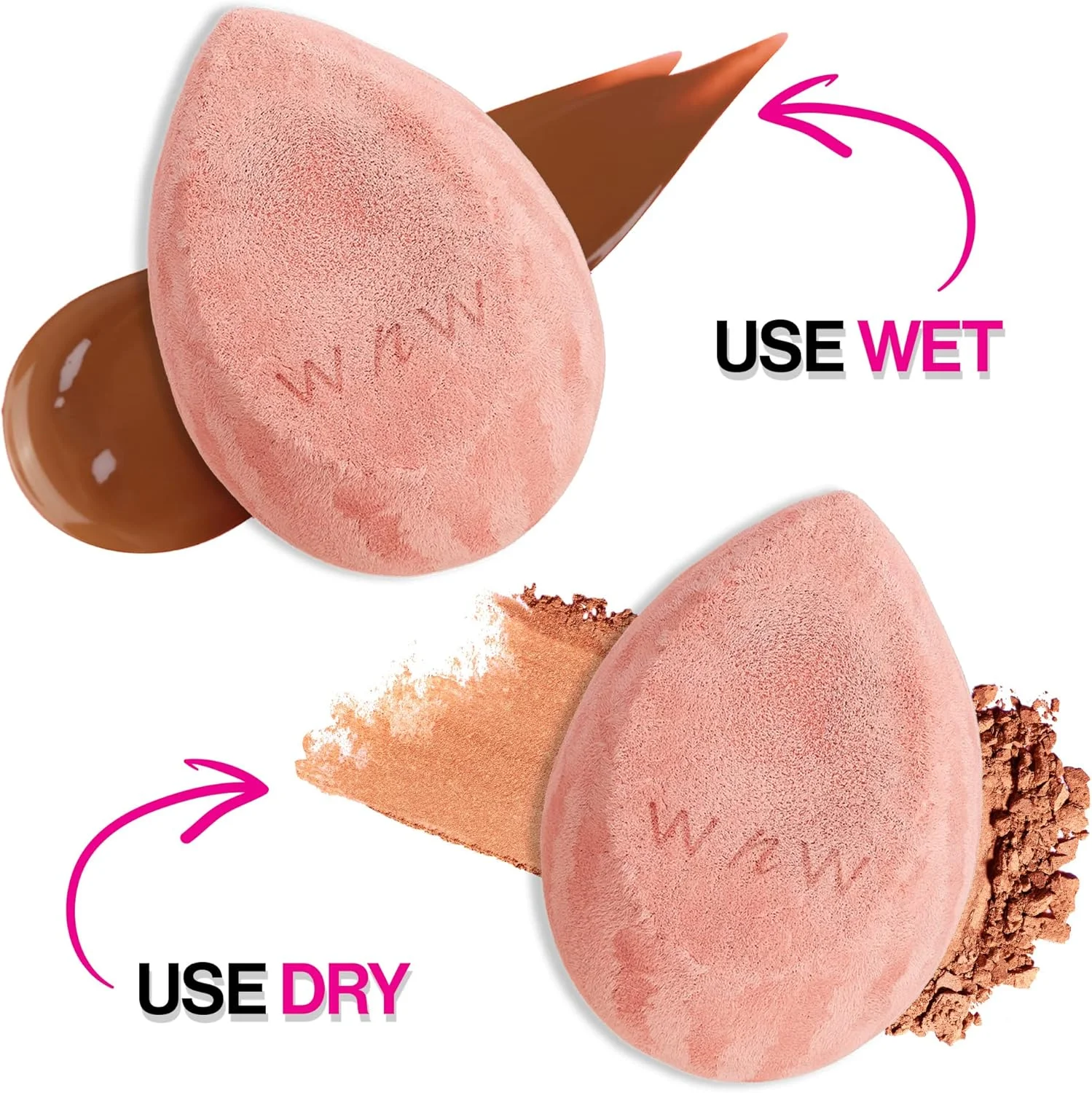 اسفنج آرایشی وت اند وایلد - جذب کم محصول برای استفاده بدون رگه، ترکیب آسان برای داشتن ظاهری حرفه ای و صاف، بدون تست حیوانی وگان - میکروفیبر