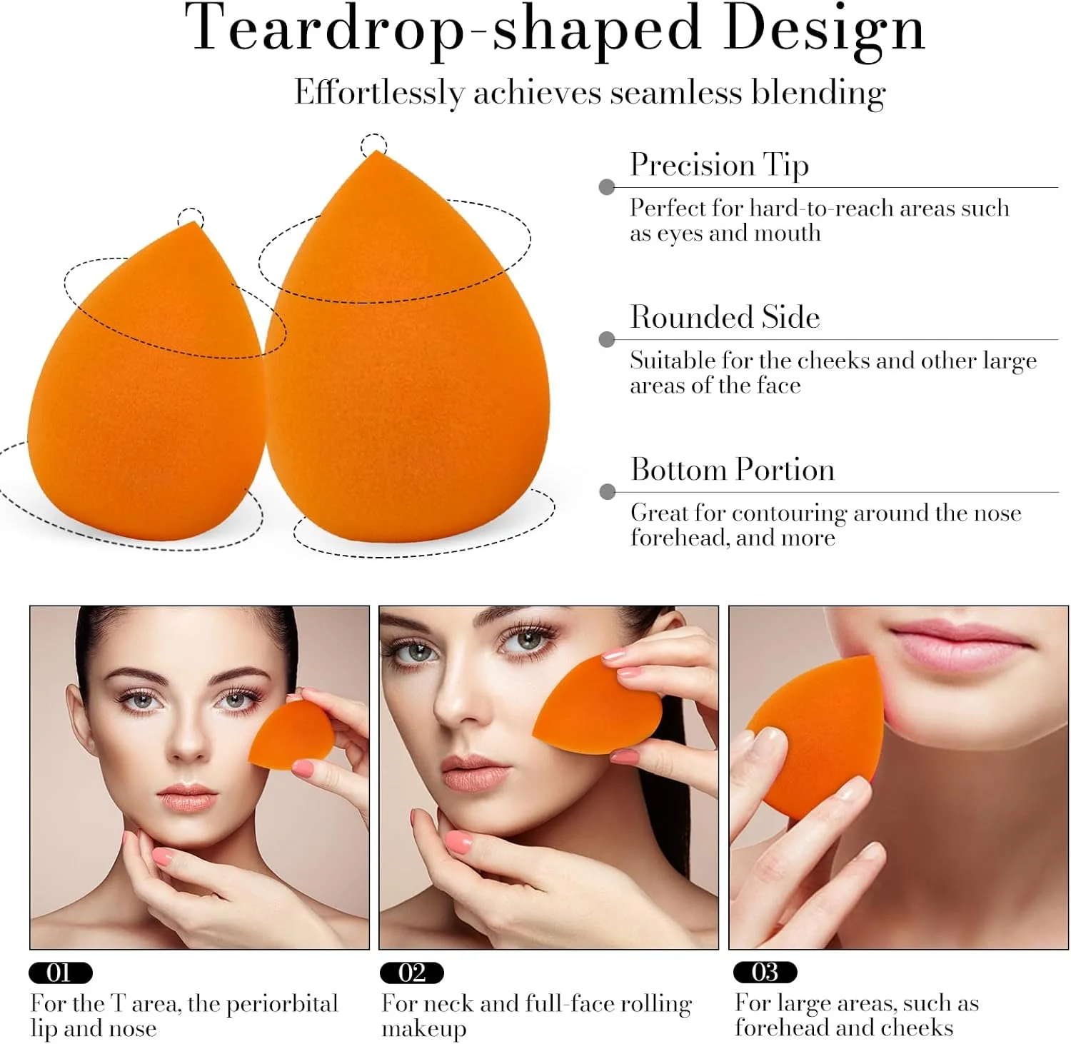 اسفنج های آرایشی VXZOHOW - بدون لاتکس، اسفنج زیبایی با کیفیت بالا برای ترکیب کرم پودر مناسب برای انواع پوست، استفاده بی نقص از مواد آرایشی مایع، کرمی و پودری (قابل استفاده خشک و مرطوب، 8 عدد، نارنجی) اسفنج های آرایشی VXZOHOW - بدون لاتکس، اسفنج زیبایی با کیفیت بالا برای ترکیب کرم پودر مناسب برای انواع پوست، استفاده بی نقص از مواد آرایشی مایع، کرمی و پودری (قابل استفاده خشک و مرطوب، 8 عدد، نارنجی)