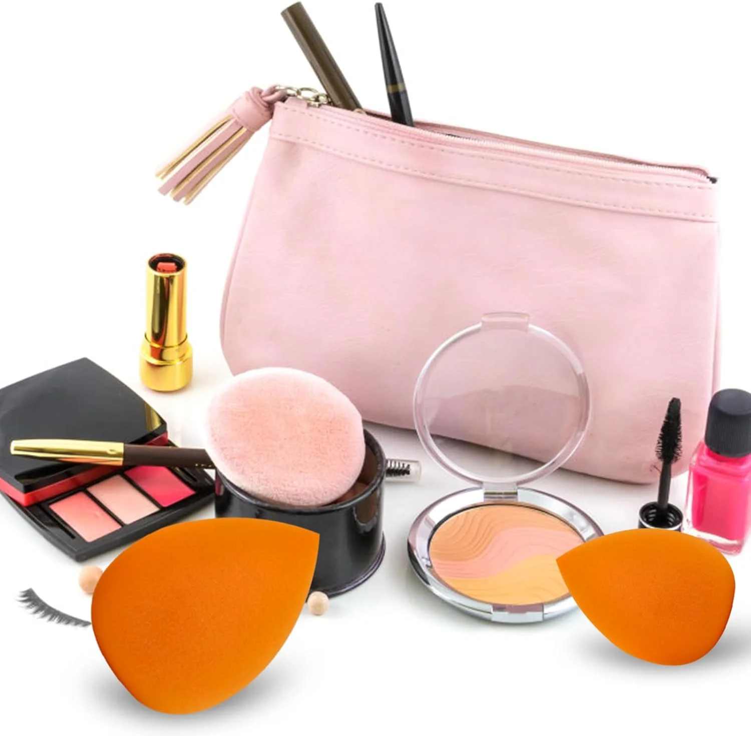 اسفنج های آرایشی VXZOHOW - بدون لاتکس، اسفنج زیبایی با کیفیت بالا برای ترکیب کرم پودر مناسب برای انواع پوست، استفاده بی نقص از مواد آرایشی مایع، کرمی و پودری (قابل استفاده خشک و مرطوب، 8 عدد، نارنجی) اسفنج های آرایشی VXZOHOW - بدون لاتکس، اسفنج زیبایی با کیفیت بالا برای ترکیب کرم پودر مناسب برای انواع پوست، استفاده بی نقص از مواد آرایشی مایع، کرمی و پودری (قابل استفاده خشک و مرطوب، 8 عدد، نارنجی)