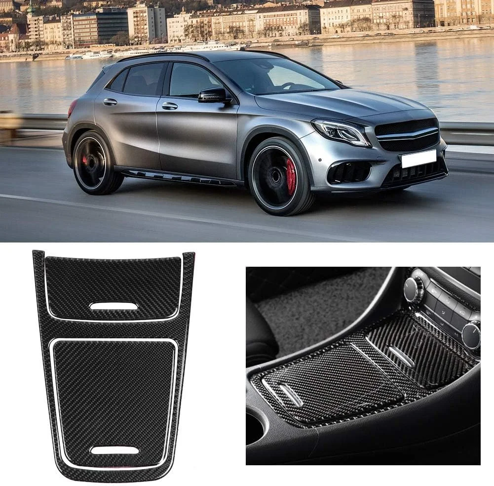 روکش تریم پنل کنترل مرکزی فیبر کربنی برای کلاس A CLA GLA 2013-2019 روکش تریم پنل کنترل مرکزی فیبر کربنی برای کلاس A CLA GLA 2013-2019