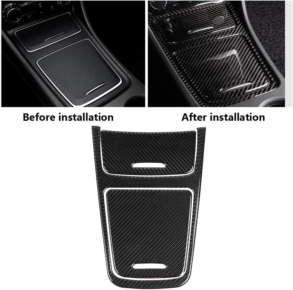 روکش تریم پنل کنترل مرکزی فیبر کربنی برای کلاس A CLA GLA 2013-2019 روکش تریم پنل کنترل مرکزی فیبر کربنی برای کلاس A CLA GLA 2013-2019