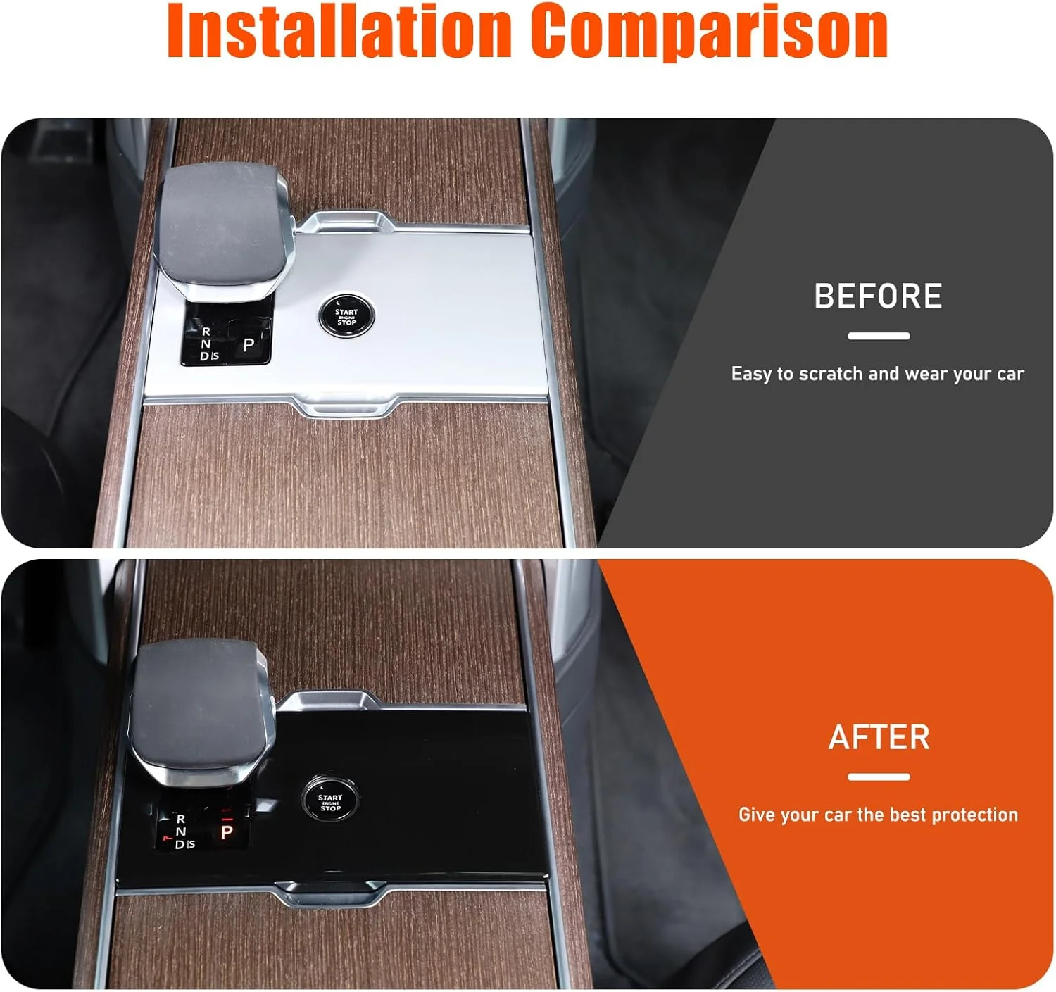 روکش تریم پنل تعویض دنده کنترل مرکزی سازگار با لوازم جانبی لندرور رنج روور وگ 2024 2025، روکش تزئینی پنل ضد خش کنترل تعویض دنده (مشکی پیانویی) روکش تریم پنل تعویض دنده کنترل مرکزی سازگار با لوازم جانبی لندرور رنج روور وگ 2024 2025، روکش تزئینی پنل ضد خش کنترل تعویض دنده (مشکی پیانویی)