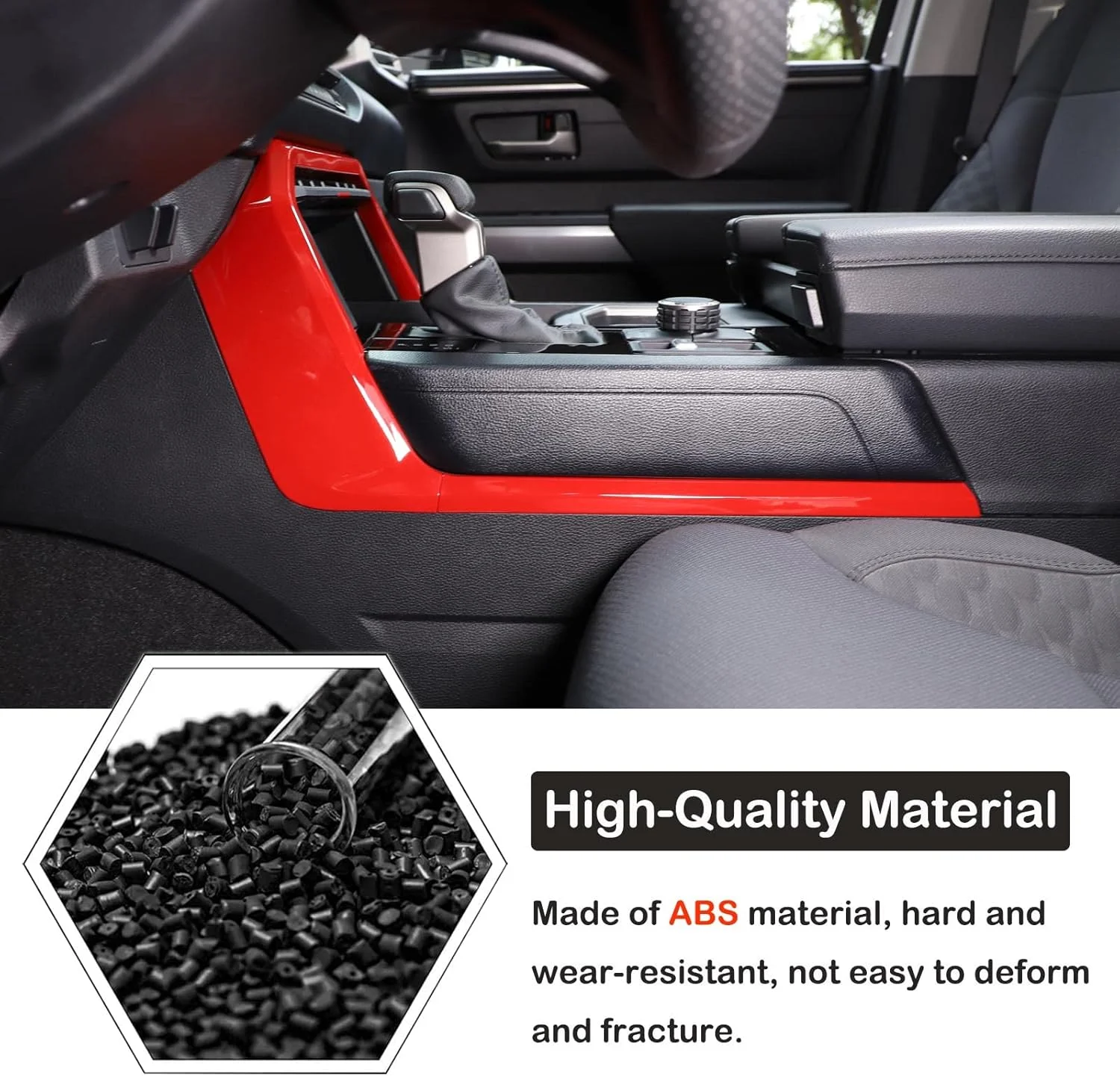 روکش تریم قاب پنل تعویض دنده جعبه دنده کنسول وسط خودرو Aunginsy سازگار با تویوتا توندرا/سکوبا 2022-2023، محافظ نوار تزئینی پنل جانبی جعبه دنده کنترل مرکزی روکش تریم قاب پنل تعویض دنده جعبه دنده کنسول وسط خودرو Aunginsy سازگار با تویوتا توندرا/سکوبا 2022-2023، محافظ نوار تزئینی پنل جانبی جعبه دنده کنترل مرکزی