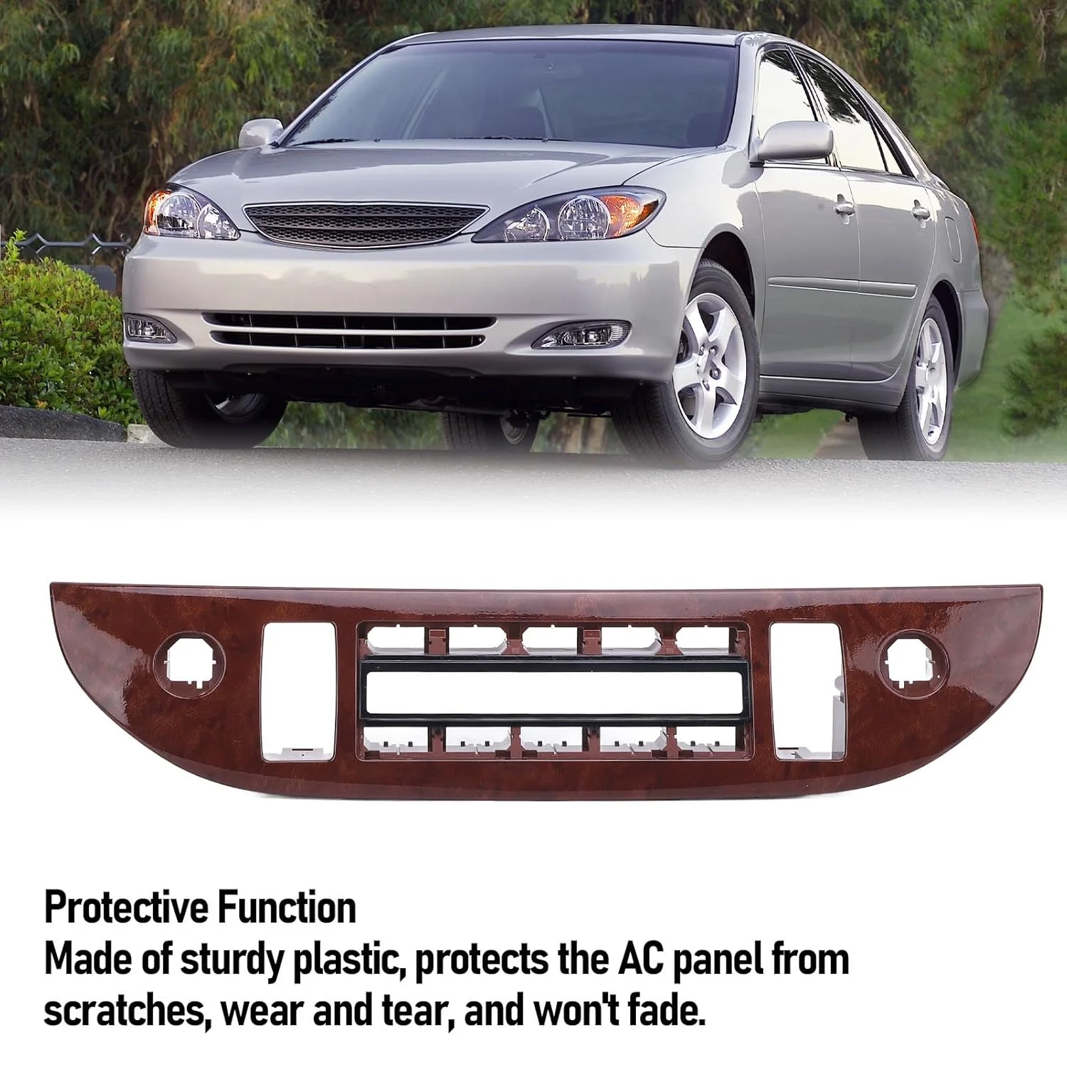 روکش پنل کنترل آب و هوای AC خودرو برای XV30 مدل 2001 تا 2006، تریم روکش کنترل دمای بخاری AC داشبورد مرکزی، جایگزینی پنل سوئیچ کنترل مرکزی تهویه مطبوع روکش پنل کنترل آب و هوای AC خودرو برای XV30 مدل 2001 تا 2006، تریم روکش کنترل دمای بخاری AC داشبورد مرکزی، جایگزینی پنل سوئیچ کنترل مرکزی تهویه مطبوع