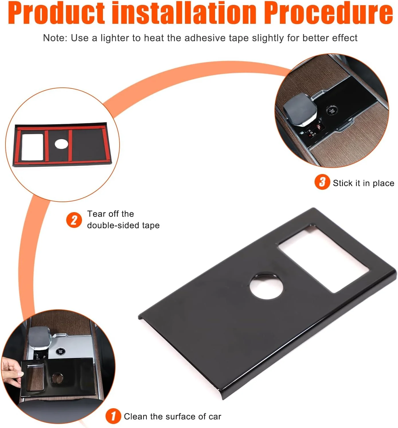 روکش تریم پنل تعویض دنده کنترل مرکزی سازگار با لوازم جانبی لندرور رنج روور وگ 2024 2025، روکش تزئینی پنل ضد خش کنترل تعویض دنده (مشکی پیانویی) روکش تریم پنل تعویض دنده کنترل مرکزی سازگار با لوازم جانبی لندرور رنج روور وگ 2024 2025، روکش تزئینی پنل ضد خش کنترل تعویض دنده (مشکی پیانویی)