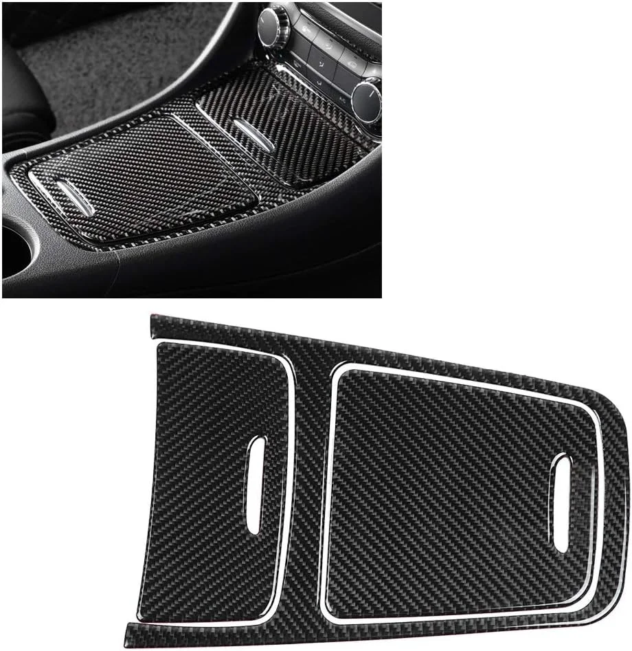 روکش تریم پنل کنترل مرکزی فیبر کربنی برای کلاس A CLA GLA 2013-2019 روکش تریم پنل کنترل مرکزی فیبر کربنی برای کلاس A CLA GLA 2013-2019