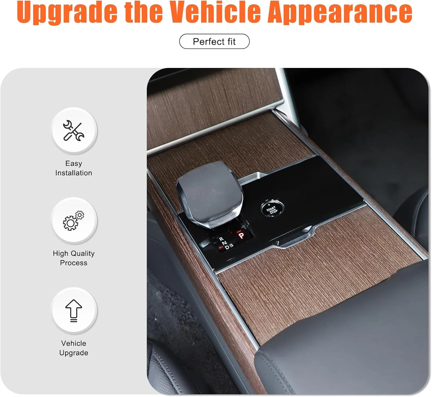 روکش تریم پنل تعویض دنده کنترل مرکزی سازگار با لوازم جانبی لندرور رنج روور وگ 2024 2025، روکش تزئینی پنل ضد خش کنترل تعویض دنده (مشکی پیانویی) روکش تریم پنل تعویض دنده کنترل مرکزی سازگار با لوازم جانبی لندرور رنج روور وگ 2024 2025، روکش تزئینی پنل ضد خش کنترل تعویض دنده (مشکی پیانویی)