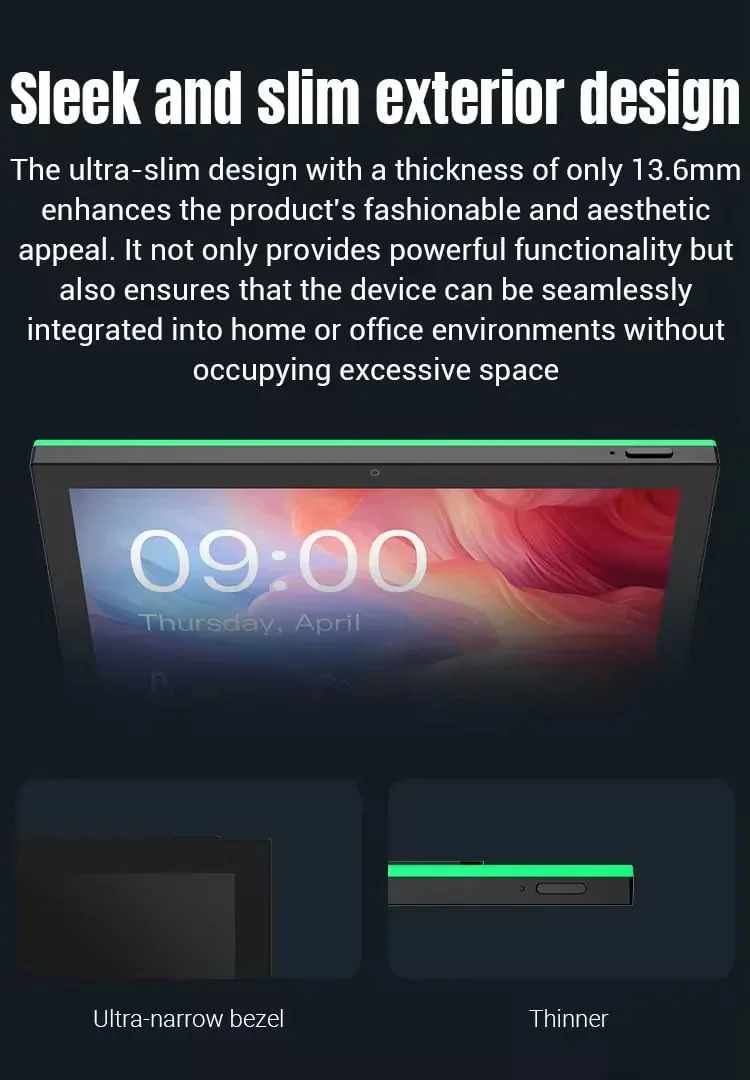 پنل کنترل هوشمند دیواری 10.1 اینچی اندروید 13، کنترلر خانه زیگبی Matter، پشتیبانی از Tuya، دارای 4 میکروفون، پشتیبانی از الکسا و گوگل هوم پنل کنترل هوشمند دیواری 10.1 اینچی اندروید 13، کنترلر خانه زیگبی Matter، پشتیبانی از Tuya، دارای 4 میکروفون، پشتیبانی از الکسا و گوگل هوم