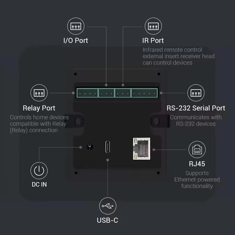 پنل کنترل هوشمند دیواری 10.1 اینچی اندروید 13، کنترلر خانه زیگبی Matter، پشتیبانی از Tuya، دارای 4 میکروفون، پشتیبانی از الکسا و گوگل هوم پنل کنترل هوشمند دیواری 10.1 اینچی اندروید 13، کنترلر خانه زیگبی Matter، پشتیبانی از Tuya، دارای 4 میکروفون، پشتیبانی از الکسا و گوگل هوم