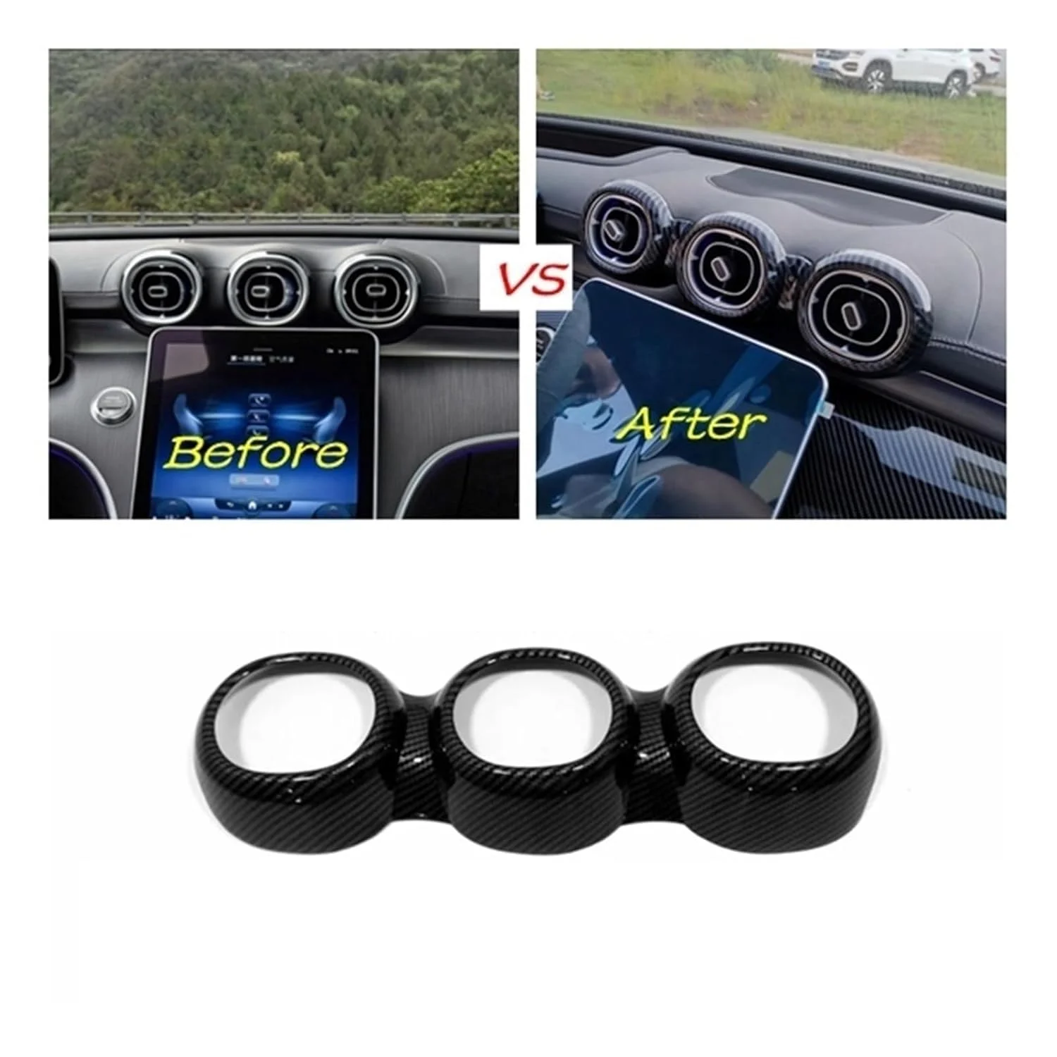 روکش تریم پنل کنسول برای GLC 260 300 X254 مدل 2023 2024، روکش تریم دریچه خروجی تهویه مطبوع کنترل مرکزی جلو (طرح فیبر کربن-B) روکش تریم پنل کنسول برای GLC 260 300 X254 مدل 2023 2024، روکش تریم دریچه خروجی تهویه مطبوع کنترل مرکزی جلو (طرح فیبر کربن-B)