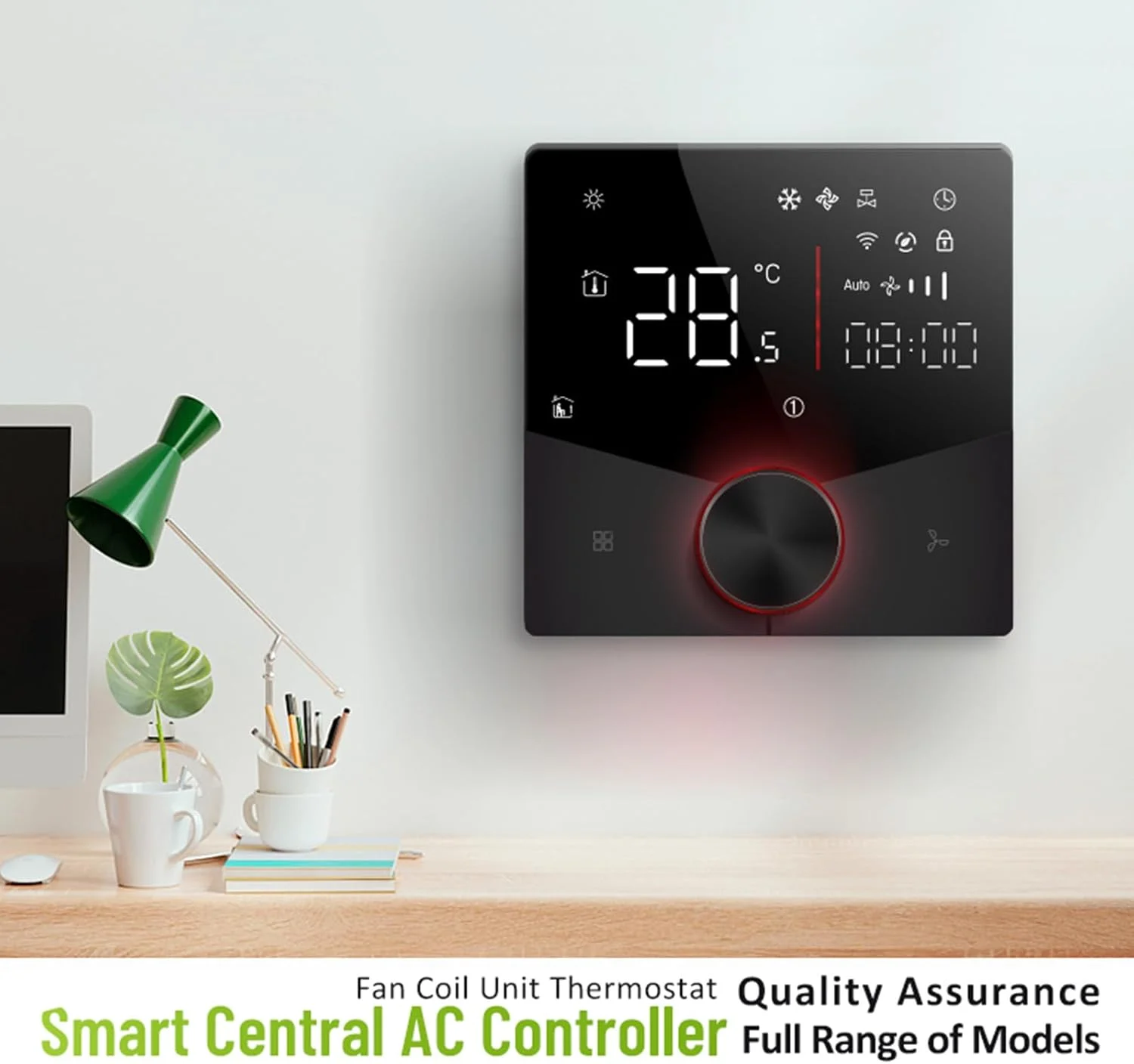 پنل کنترل تهویه مطبوع دو لوله Luocute، صفحه نمایش لمسی دیجیتال، کنترلر مرکزی HVAC قابل برنامه ریزی 7 روزه، برای اکثر محیط های نصب در سطح جهانی (مشکی) پنل کنترل تهویه مطبوع دو لوله Luocute، صفحه نمایش لمسی دیجیتال، کنترلر مرکزی HVAC قابل برنامه ریزی 7 روزه، برای اکثر محیط های نصب در سطح جهانی (مشکی)