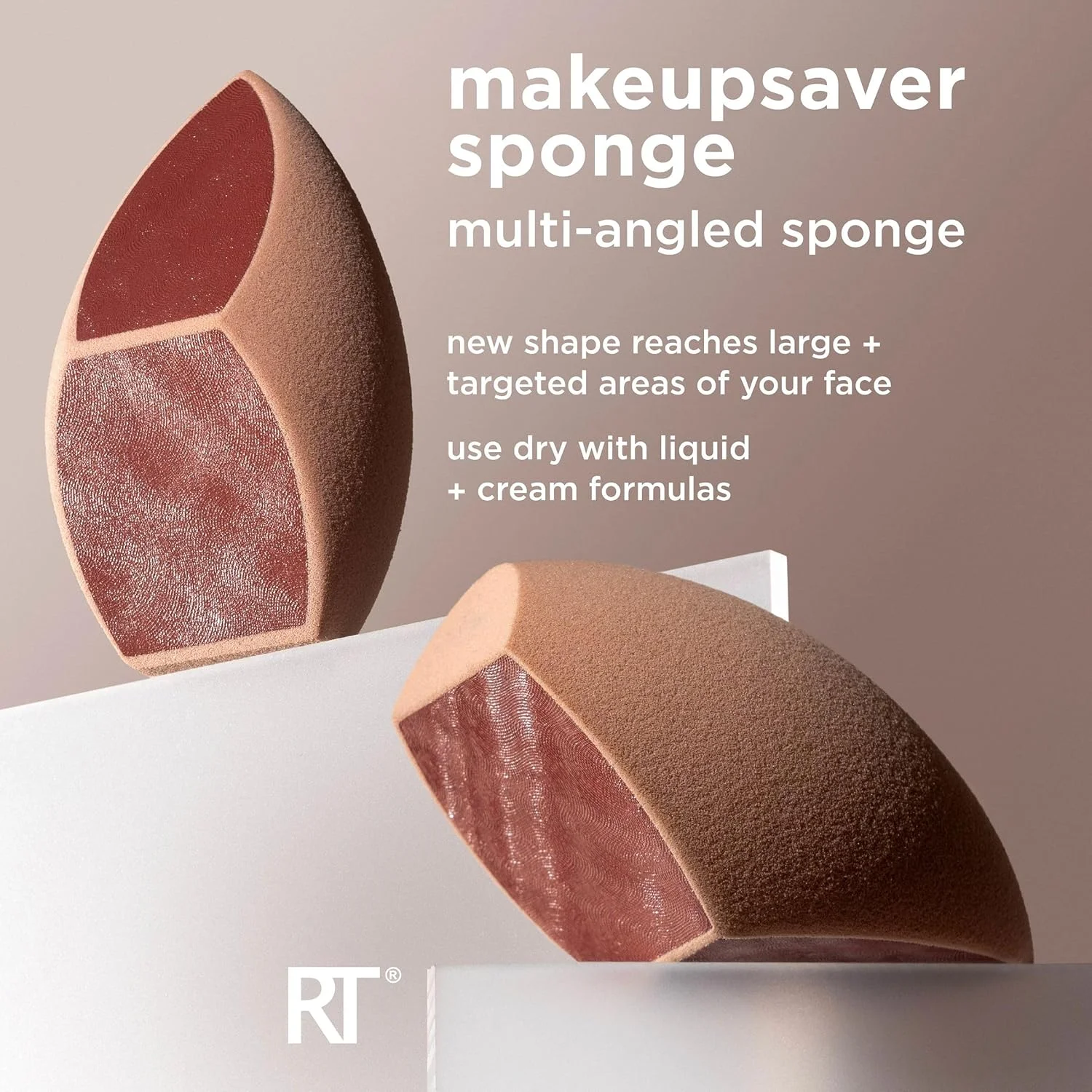 اسفنج آرایشی Makeupsaver ریل تکنیک، اسفنج مخلوط کن آرایش برای فرمولاسیون مایع و کرم، پوشش طبیعی و کاهش ضایعات آرایش، استفاده هدفمند، بدون تست حیوانی و بدون لاتکس، 1 عدد اسفنج آرایشی Makeupsaver ریل تکنیک، اسفنج مخلوط کن آرایش برای فرمولاسیون مایع و کرم، پوشش طبیعی و کاهش ضایعات آرایش، استفاده هدفمند، بدون تست حیوانی و بدون لاتکس، 1 عدد