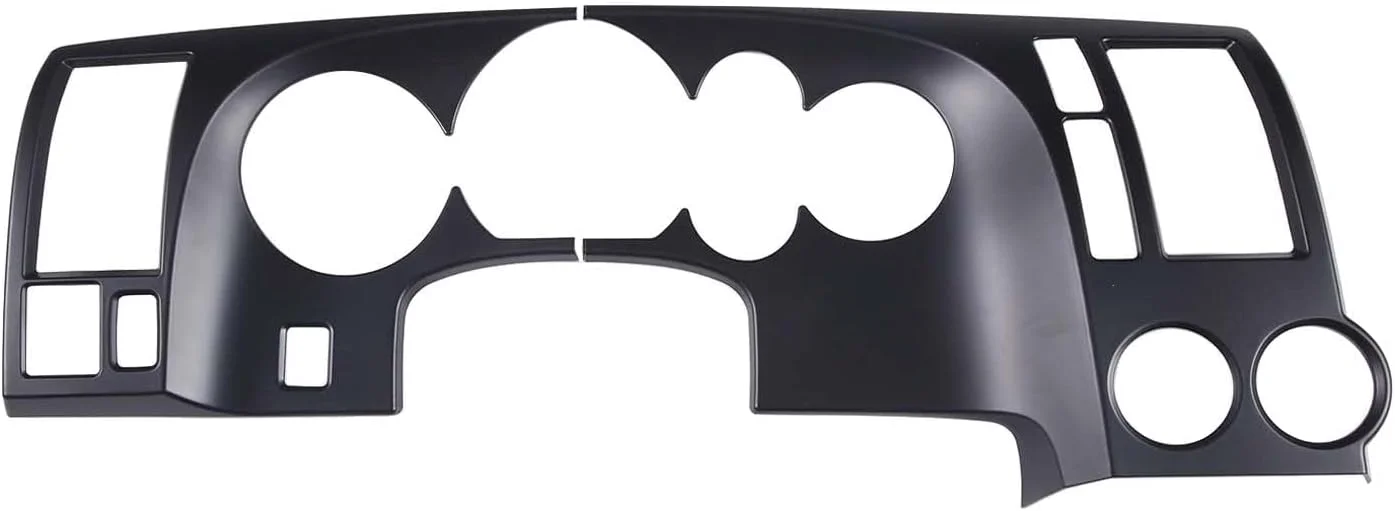 پنل تزئینی داشبورد کنترل مرکزی خودرو TongSheng ABS، قاب تزئینی پنل داشبورد برای تویوتا توندرا 2007 2008 2009 2010 2011 2012 2013 لوازم جانبی خودرو (مشکی مات)