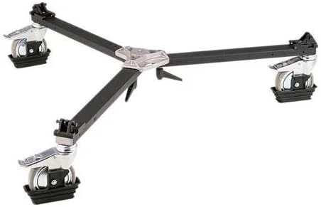 دالی فیلمبرداری Manfrotto 114MV Cine Video برای سه پایه با پایه های دوشاخه - جایگزین 3198، مشکی