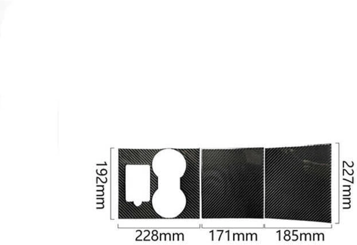 SSYZBD پنل کنترل مرکزی فیبر کربنی تزئین لوازم جانبی خودرو، برای تسلا مدل 3