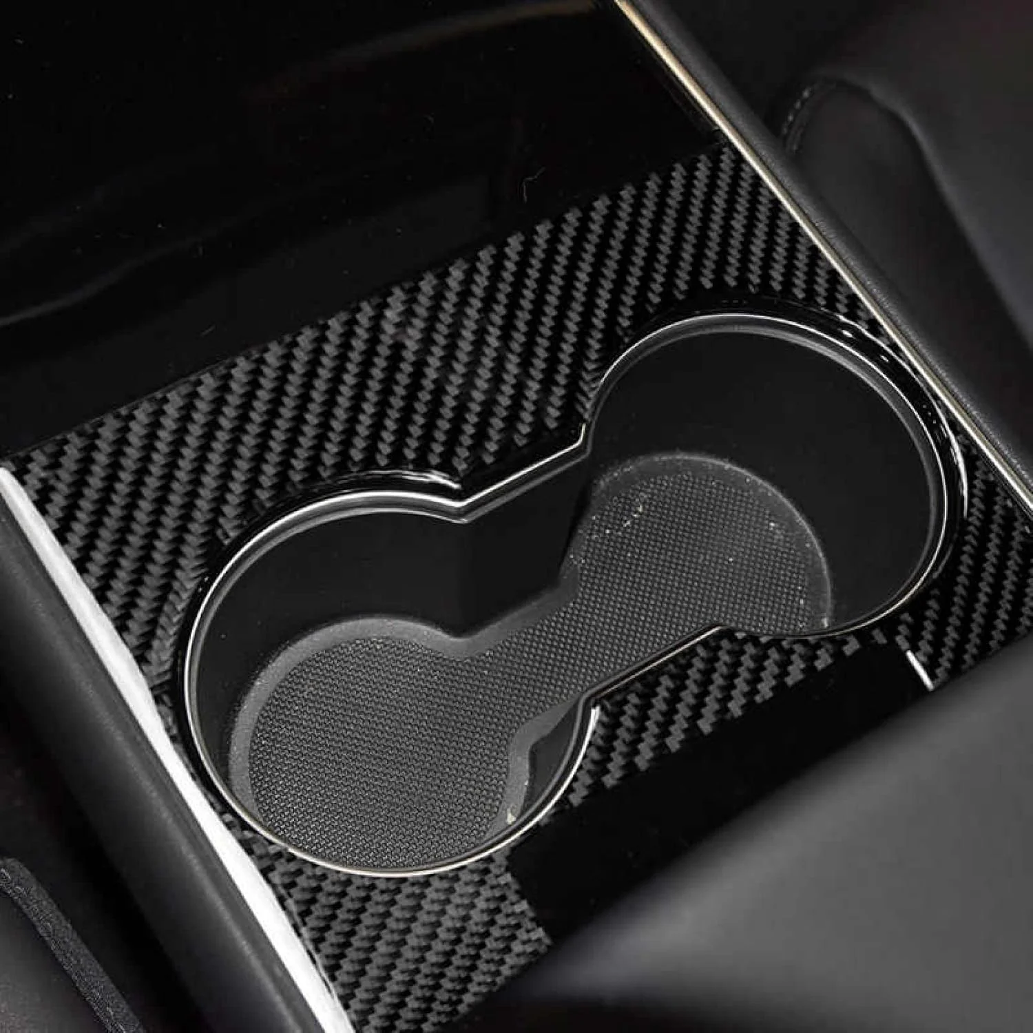 SSYZBD پنل کنترل مرکزی فیبر کربنی تزئین لوازم جانبی خودرو، برای تسلا مدل 3