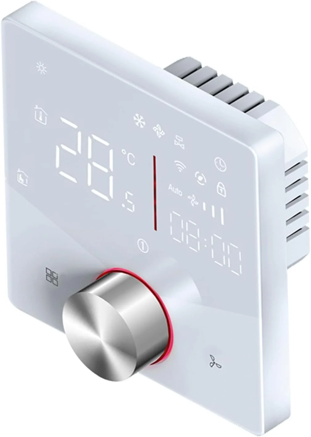 پنل کنترل سیستم های تهویه مطبوع دو لوله ای Haofy، طراحی پنل رنگارنگ، نصب آسان برای ساختمان اداری سیستم مرکزی HLK (سفید)