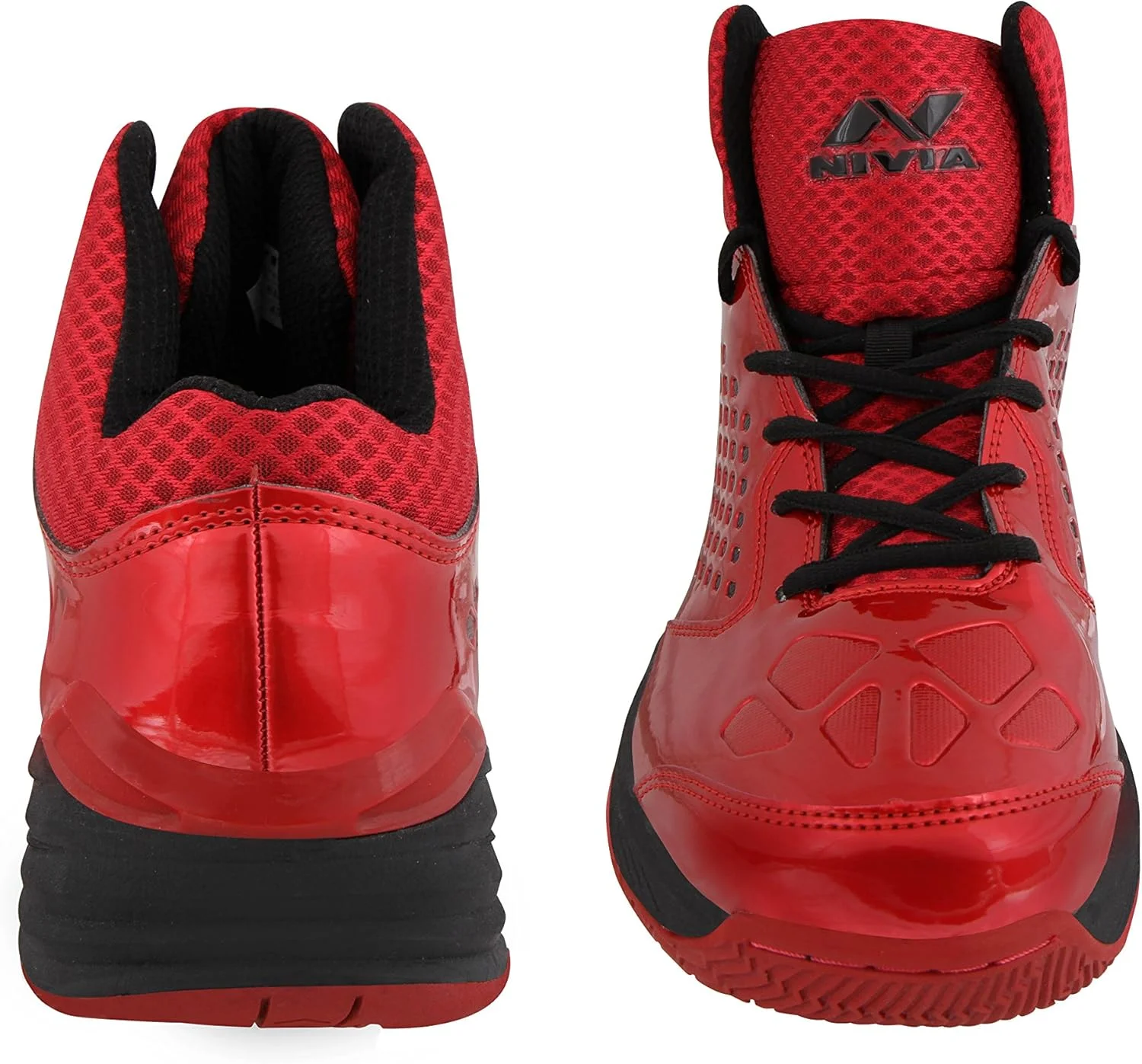 کفش بسکتبال مردانه Nivia Warrior، چرم مصنوعی PU، چند رنگ - سایز 42 EU