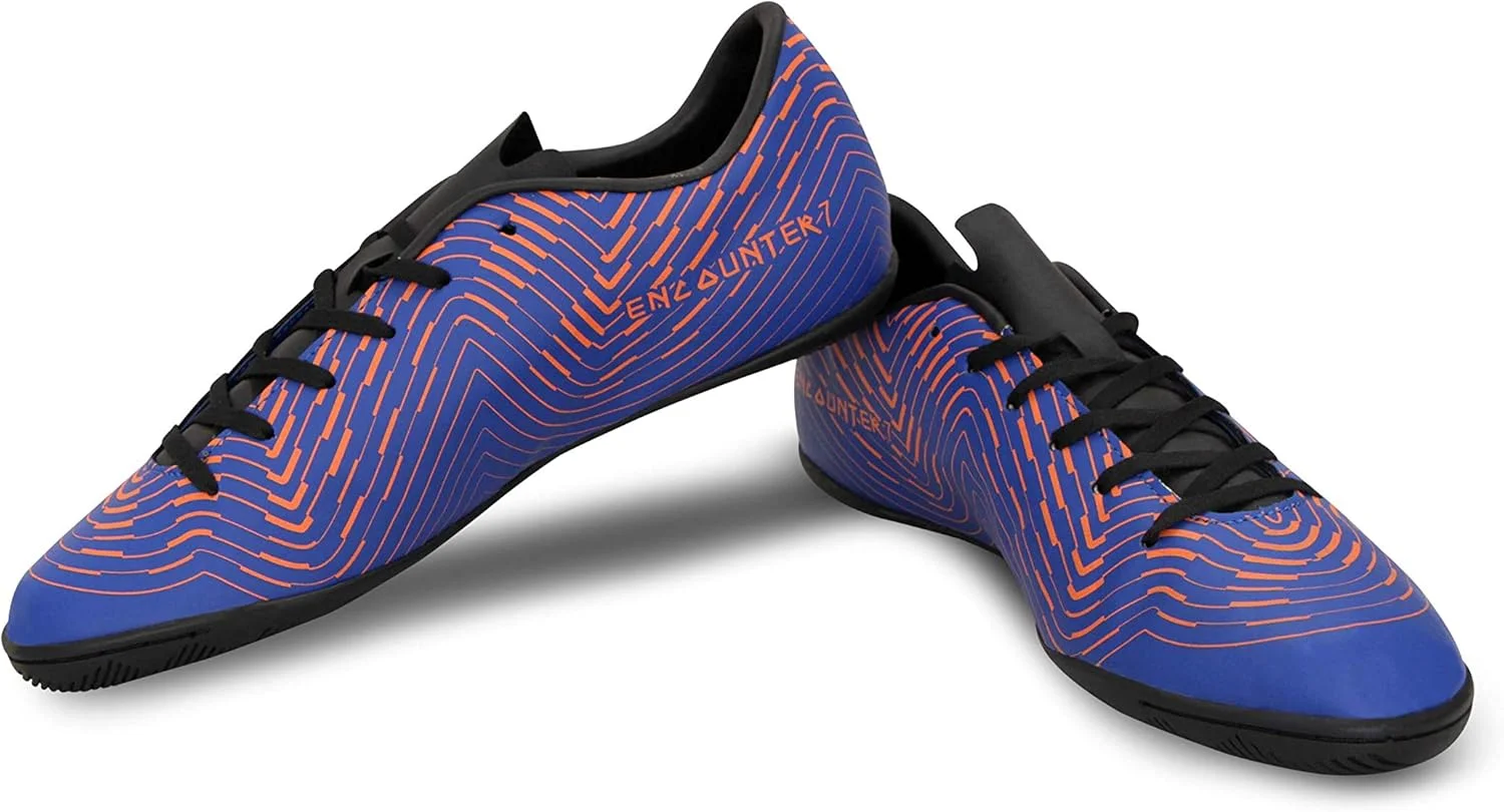 کفش فوتسال نیویا مدل ENCOUNTER 7.0 (آبی رویال/نارنجی) سایز 11