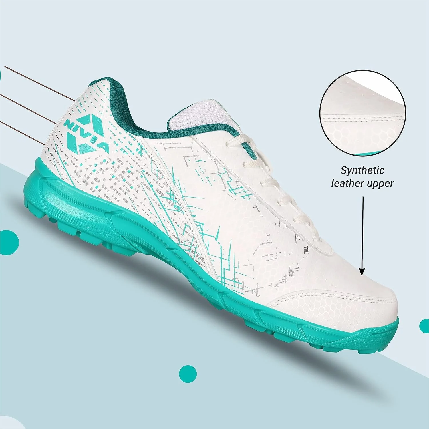 کفش کریکت مردانه نیویا مدل Bounce با رویه چرم مصنوعی / کفش ورزشی / کفی EVA مناسب ورزش