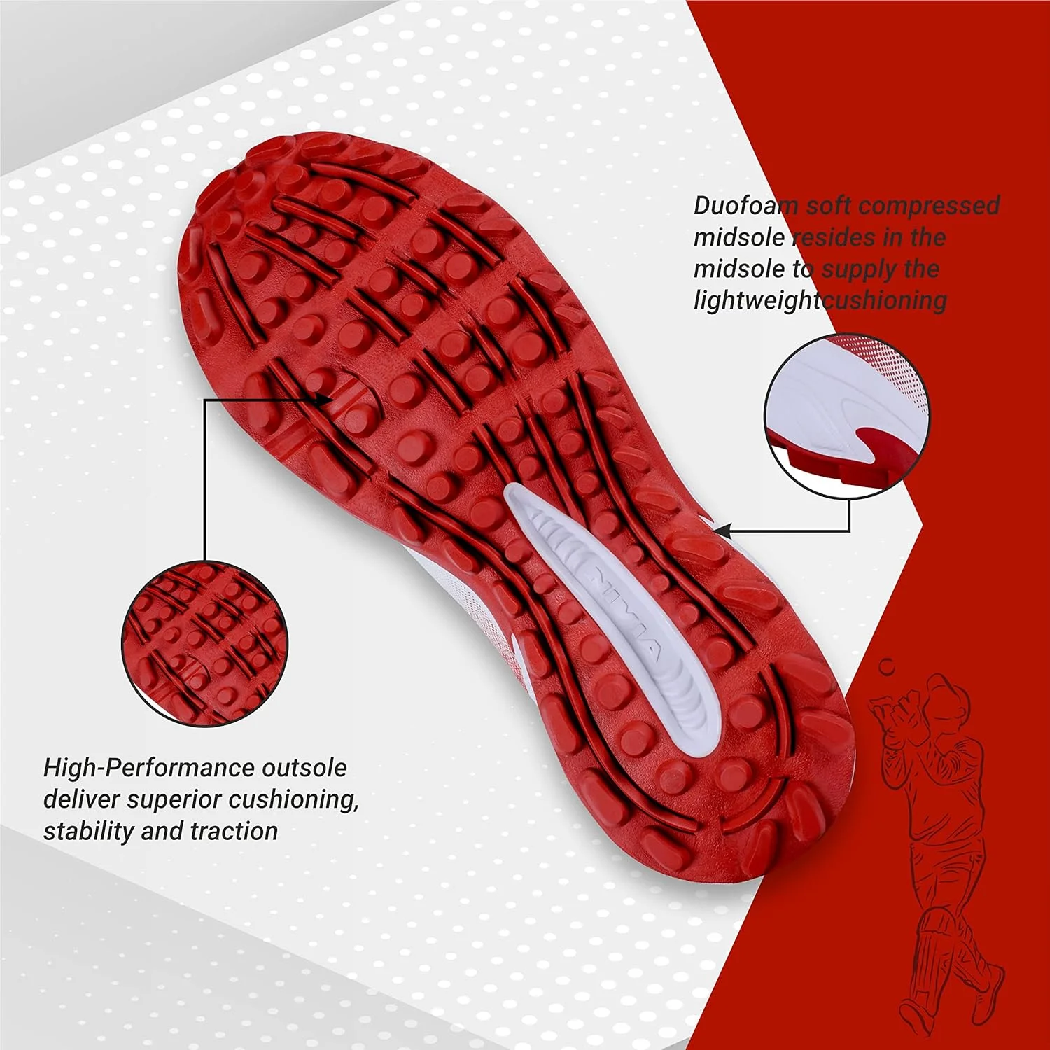 کفش کریکت مردانه Nivia Crick 1000 مدل unisex-adult