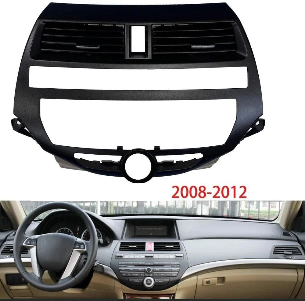 شبکه دریچه هوا خودرو، مناسب آکورد ۲۰۰۸ ۲۰۰۹ ۲۰۱۰ ۲۰۱۱ ۲۰۱۲ پنل تهویه مطبوع CD، پوشش تریم کنسول مرکزی پنل کنترل مرکزی