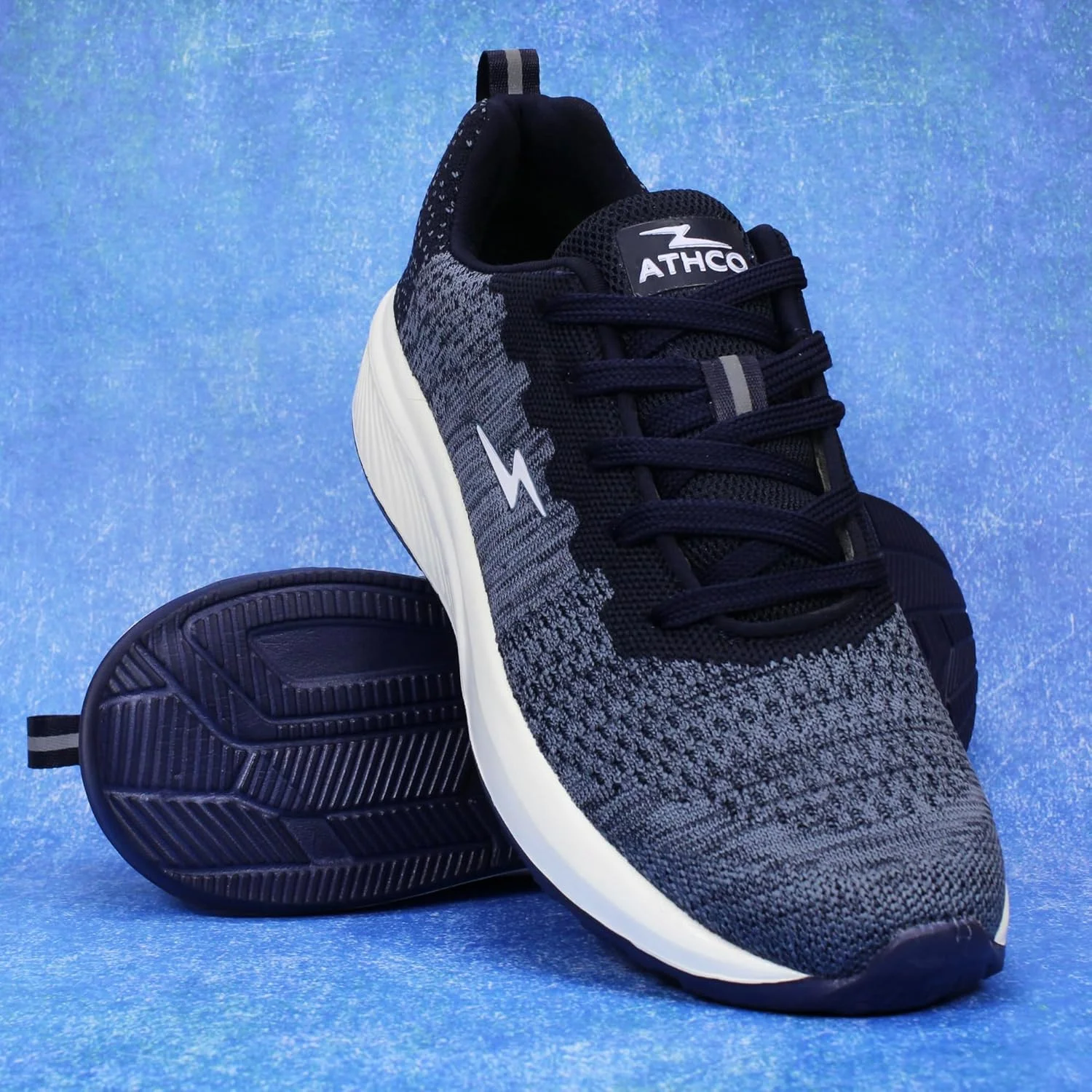 کفش راحتی مردانه آتکو مدل راش با فوم حافظه دار | مناسب دویدن | پیاده روی | تمرین | باشگاه | دویدن آرام | کتانی | ورزشی | بند دار | انعطاف پذیر | سبک وزن | استفاده روزانه | ورزشی | غیر رسمی | فوق العاده نرم | تناسب اندام