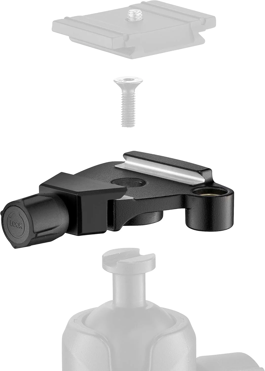 آداپتور قفل بالایی سریع Manfrotto Traveler - نگهدارنده صفحه سازگار با Arca برای سه پایه های Befree، هد های توپی 494 و 496 - جمع و جور و سبک وزن - آلومینیومی - MSQ6T، مشکی آداپتور قفل بالایی سریع Manfrotto Traveler - نگهدارنده صفحه سازگار با Arca برای سه پایه های Befree، هد های توپی 494 و 496 - جمع و جور و سبک وزن - آلومینیومی - MSQ6T، مشکی