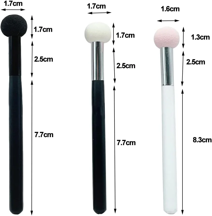 ست براش اسفنجی فونداسیون ZGDFSM، پد آرایشی، براش آرایشی پودر اسفنجی فونداسیون، اپلیکاتور دریایی، براش کانسیلر برای زنان