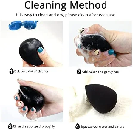 اسفنج آرایشی ممتاز زنادا نچرالز مناسب پودر، کانسیلر و کرم پودر - اسفنج آرایشی برای ترکیب مواد آرایشی - 1 عدد