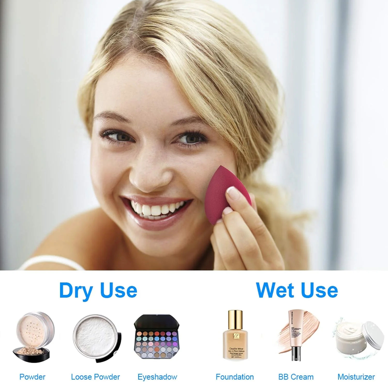 پد آرایشی یوشینان، مجموعه 5 عددی اسفنج تخم مرغی برای آرایش، مناسب برای کرم پودر مایع، کرم و پودر، چند رنگ. پد آرایشی یوشینان، مجموعه 5 عددی اسفنج تخم مرغی برای آرایش، مناسب برای کرم پودر مایع، کرم و پودر، چند رنگ.