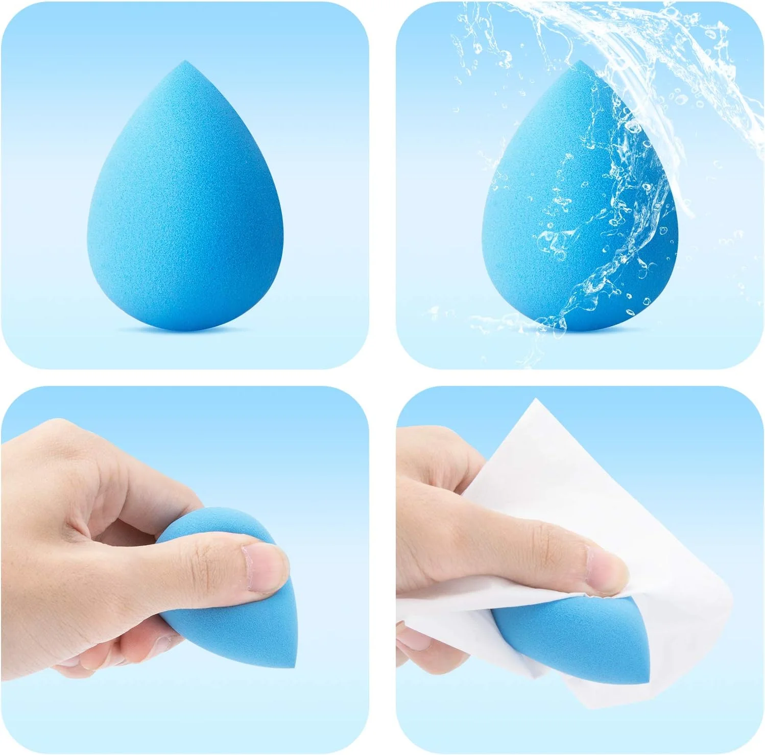 پد آرایشی یوشینان، مجموعه 5 عددی اسفنج تخم مرغی برای آرایش، مناسب برای کرم پودر مایع، کرم و پودر، چند رنگ. پد آرایشی یوشینان، مجموعه 5 عددی اسفنج تخم مرغی برای آرایش، مناسب برای کرم پودر مایع، کرم و پودر، چند رنگ.