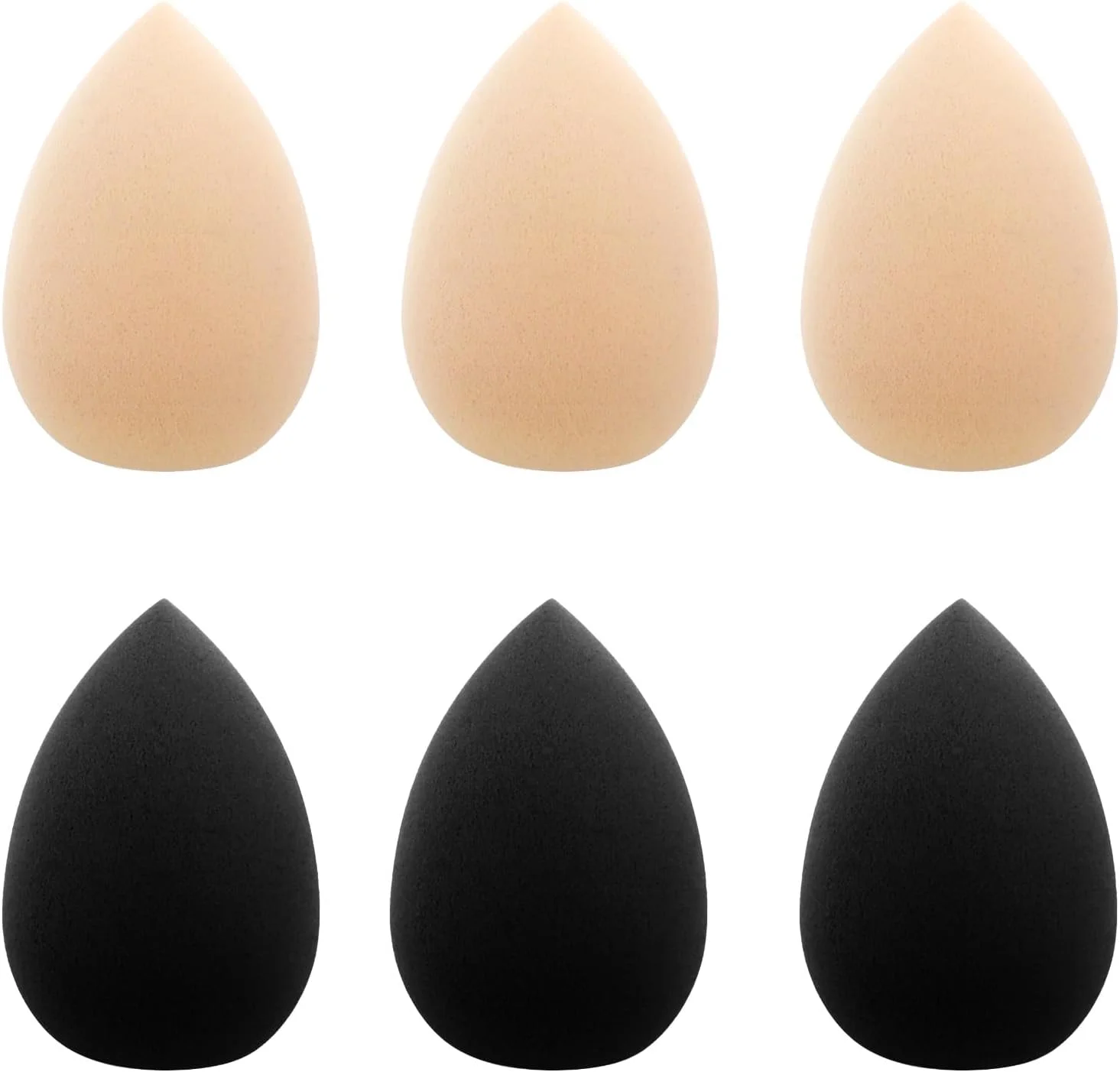 دسته اسفنج آرایشی مینی WLLHYF، 6 عدد اسفنج مخلوط کن آرایشی، پد نرم و فشرده برای صورت و بدن، ابزار آرایشی مرطوب و خشک برای کرم پودر، کانسیلر، زیر چشم و هایلایت (ست 1)