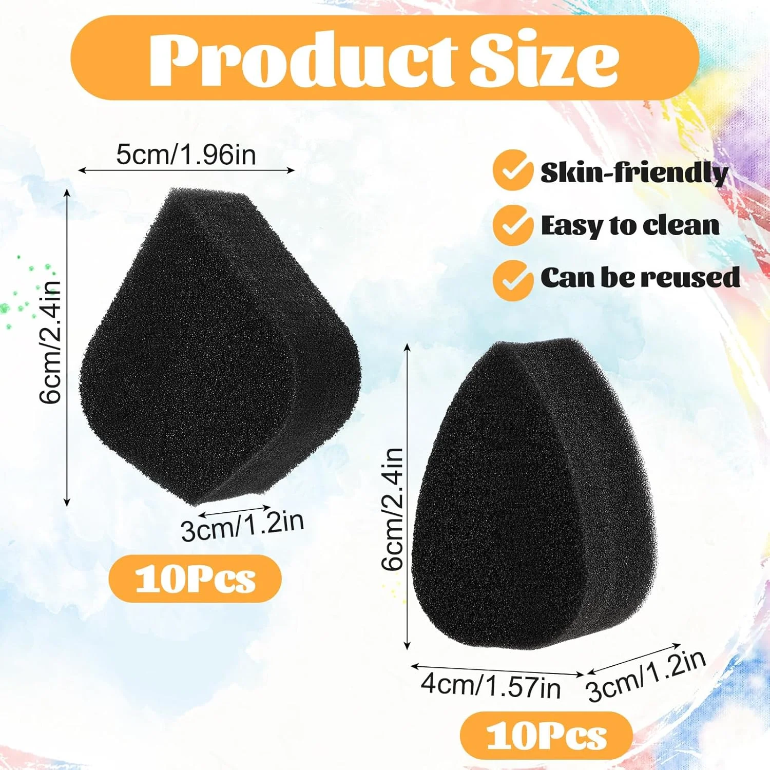 پد آرایشی WY LIGHTING مدل LEVEL 20 عددی، پد اسفنجی رنگ صورت، پف با تراکم بالا، نرم و قابل استفاده مجدد، اسفنج نقاشی بدن، اسفنج آرایشی گلبرگ قطره ای، کرم پودر مناسب برای کارهای هنری و کانسیلر پد آرایشی WY LIGHTING مدل LEVEL 20 عددی، پد اسفنجی رنگ صورت، پف با تراکم بالا، نرم و قابل استفاده مجدد، اسفنج نقاشی بدن، اسفنج آرایشی گلبرگ قطره ای، کرم پودر مناسب برای کارهای هنری و کانسیلر