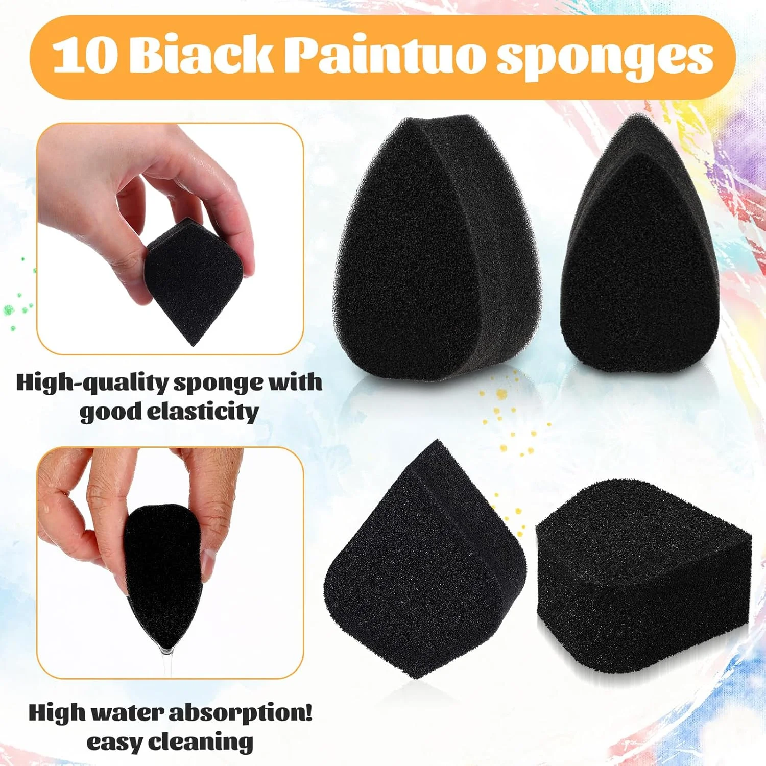 پد آرایشی WY LIGHTING مدل LEVEL 20 عددی، پد اسفنجی رنگ صورت، پف با تراکم بالا، نرم و قابل استفاده مجدد، اسفنج نقاشی بدن، اسفنج آرایشی گلبرگ قطره ای، کرم پودر مناسب برای کارهای هنری و کانسیلر پد آرایشی WY LIGHTING مدل LEVEL 20 عددی، پد اسفنجی رنگ صورت، پف با تراکم بالا، نرم و قابل استفاده مجدد، اسفنج نقاشی بدن، اسفنج آرایشی گلبرگ قطره ای، کرم پودر مناسب برای کارهای هنری و کانسیلر