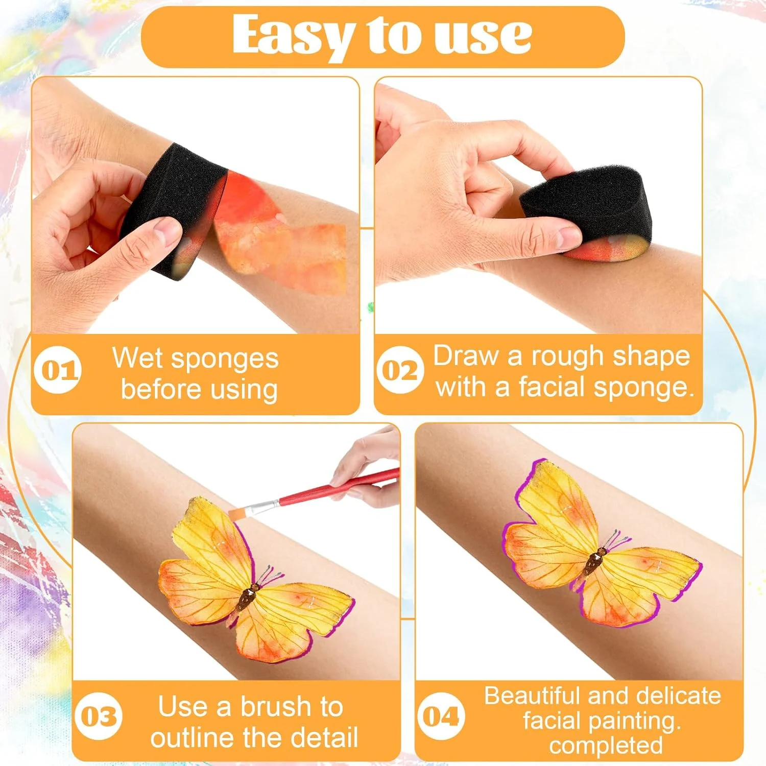 پد آرایشی WY LIGHTING مدل LEVEL 20 عددی، پد اسفنجی رنگ صورت، پف با تراکم بالا، نرم و قابل استفاده مجدد، اسفنج نقاشی بدن، اسفنج آرایشی گلبرگ قطره ای، کرم پودر مناسب برای کارهای هنری و کانسیلر پد آرایشی WY LIGHTING مدل LEVEL 20 عددی، پد اسفنجی رنگ صورت، پف با تراکم بالا، نرم و قابل استفاده مجدد، اسفنج نقاشی بدن، اسفنج آرایشی گلبرگ قطره ای، کرم پودر مناسب برای کارهای هنری و کانسیلر