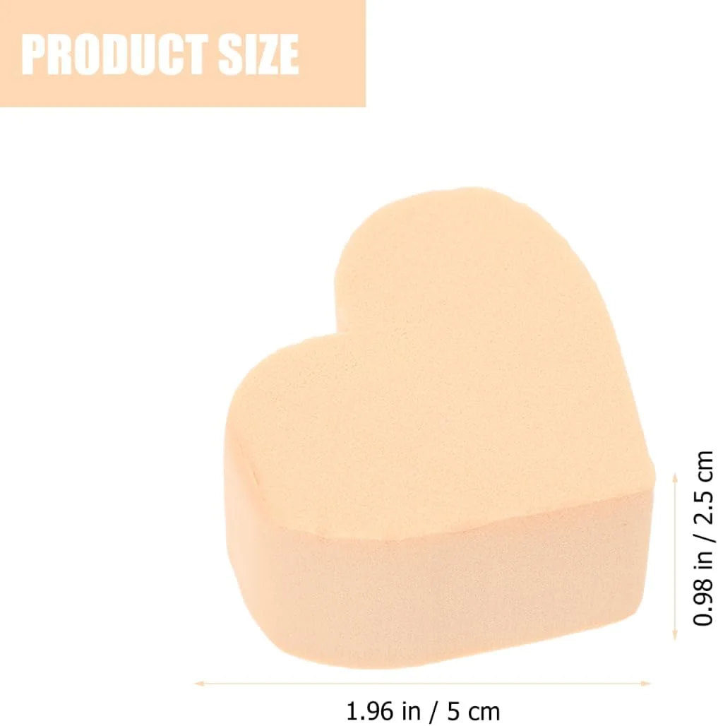 پدهای آرایشی اسفنجی قلبی شکل WRITWAA، 4 عدد، مناسب پوست، بدون لاتکس، برای کرم پودر مایع و هایلایتر، رنگ های تصادفی پدهای آرایشی اسفنجی قلبی شکل WRITWAA، 4 عدد، مناسب پوست، بدون لاتکس، برای کرم پودر مایع و هایلایتر، رنگ های تصادفی