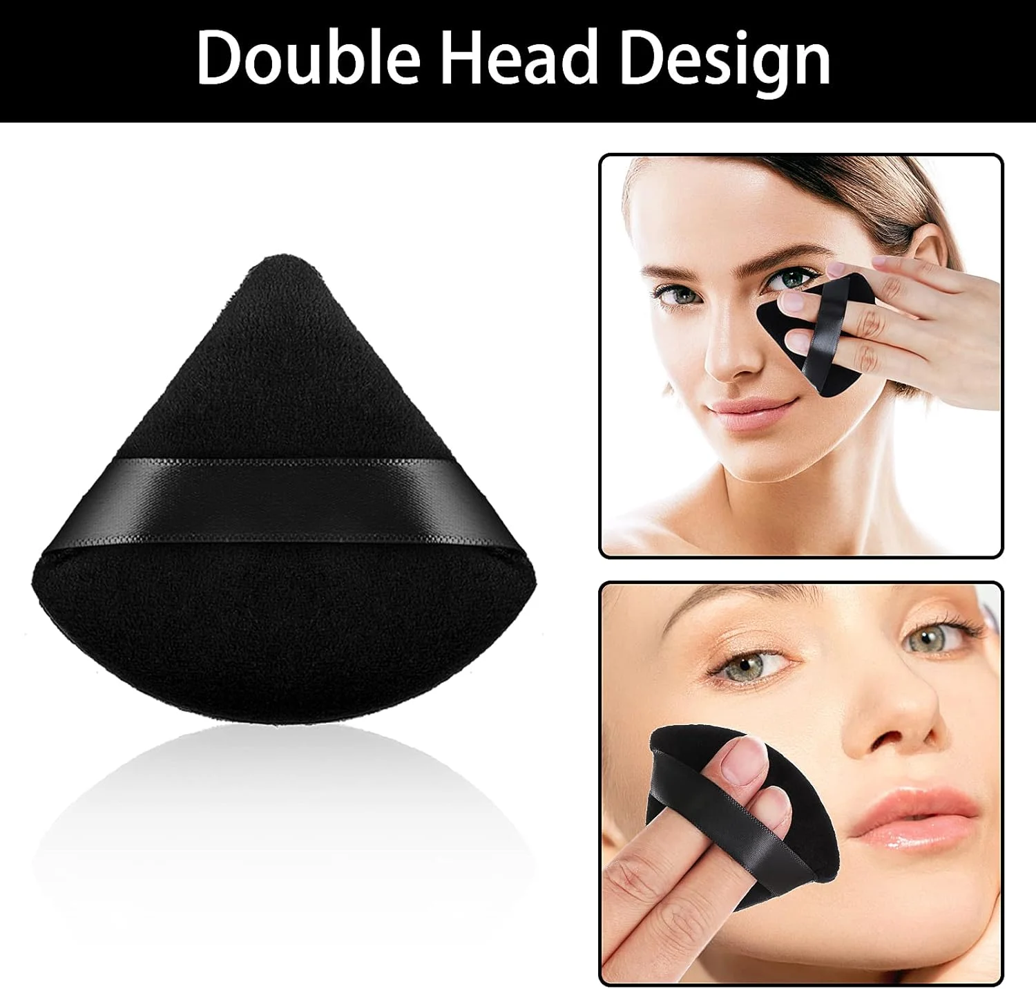 پدهای مثلثی پودر WLLHYF، پدهای آرایشی صورت مخملی نرم مثلثی، پد آرایشی مرطوب و خشک برای کانتورینگ صورت، زیر چشم و گوشه ها، ابزار آرایشی زیبایی (مشکی - 12 عدد) پدهای مثلثی پودر WLLHYF، پدهای آرایشی صورت مخملی نرم مثلثی، پد آرایشی مرطوب و خشک برای کانتورینگ صورت، زیر چشم و گوشه ها، ابزار آرایشی زیبایی (مشکی - 12 عدد)