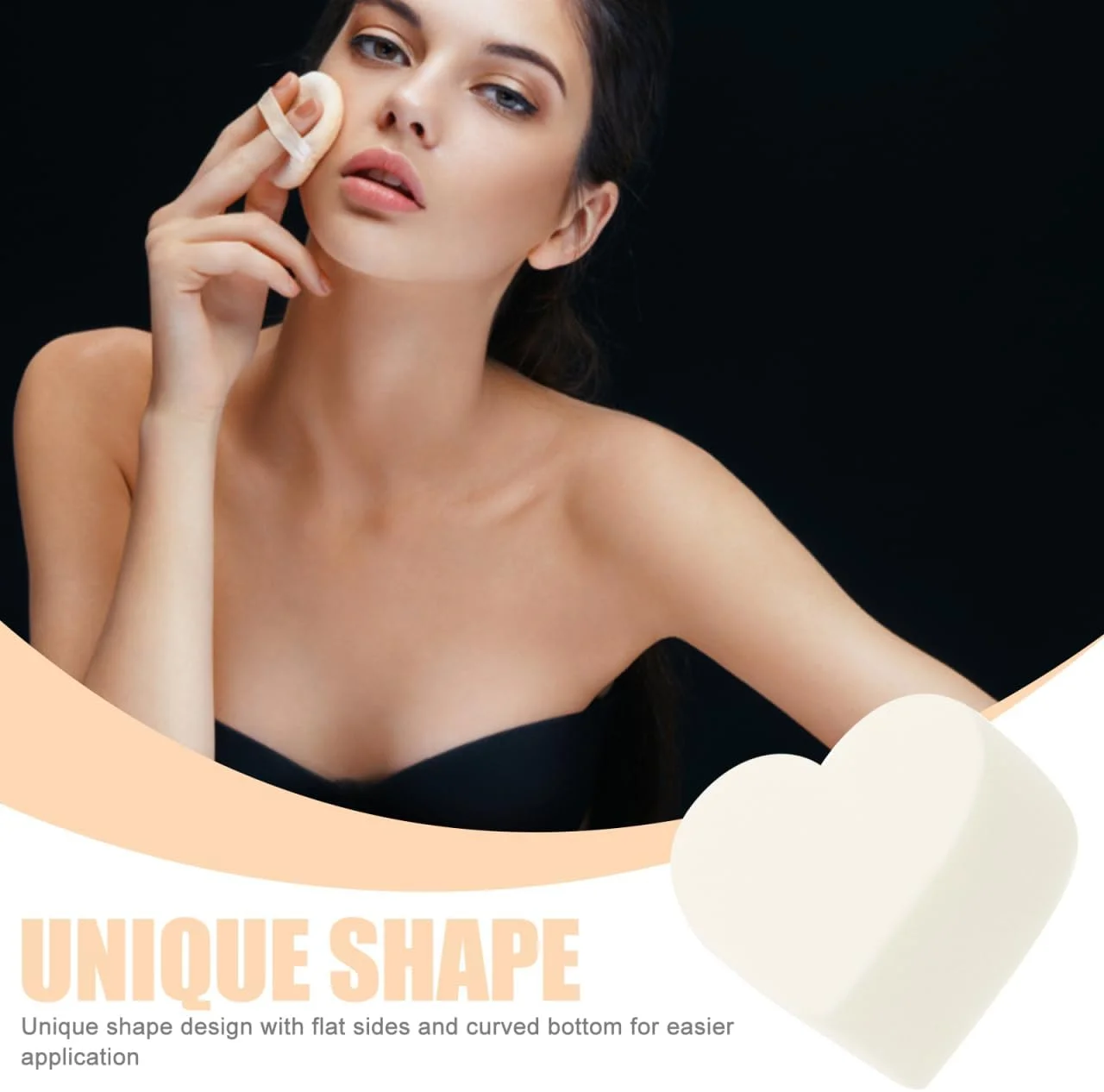 پدهای آرایشی اسفنجی قلبی شکل WRITWAA، 4 عدد، مناسب پوست، بدون لاتکس، برای کرم پودر مایع و هایلایتر، رنگ های تصادفی پدهای آرایشی اسفنجی قلبی شکل WRITWAA، 4 عدد، مناسب پوست، بدون لاتکس، برای کرم پودر مایع و هایلایتر، رنگ های تصادفی