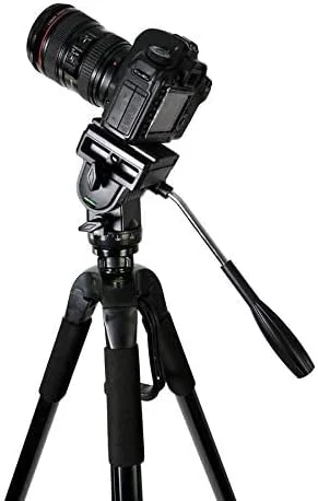 سه پایه آلومینیومی KODAK T360 با سر پن/شیب سه طرفه برای دوربین های DSLR و فیلمبرداری (مشکی)