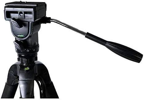 سه پایه آلومینیومی KODAK T360 با سر پن/شیب سه طرفه برای دوربین های DSLR و فیلمبرداری (مشکی)