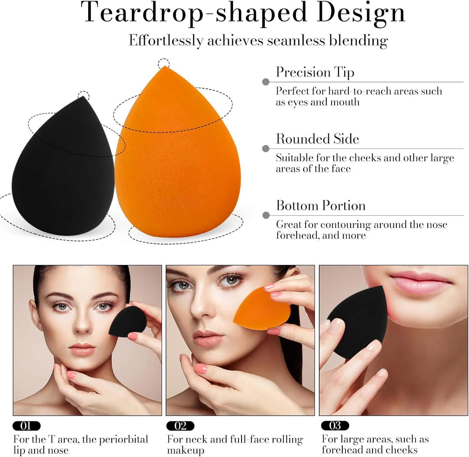 اسفنج های آرایشی VXZOHOW - بدون لاتکس، اسفنج آرایشی با کیفیت بالا برای ترکیب کرم پودر مناسب برای انواع پوست، استفاده بی نقص از مواد آرایشی مایع، کرمی و پودری (قابل استفاده خشک و مرطوب، 7 عدد، چند رنگ) اسفنج های آرایشی VXZOHOW - بدون لاتکس، اسفنج آرایشی با کیفیت بالا برای ترکیب کرم پودر مناسب برای انواع پوست، استفاده بی نقص از مواد آرایشی مایع، کرمی و پودری (قابل استفاده خشک و مرطوب، 7 عدد، چند رنگ)