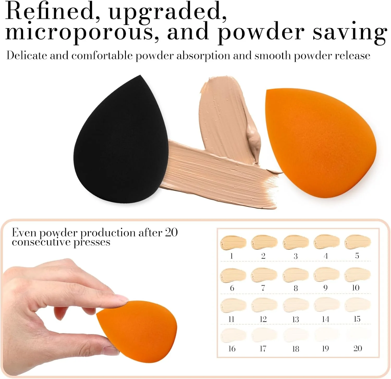اسفنج های آرایشی VXZOHOW - بدون لاتکس، اسفنج آرایشی با کیفیت بالا برای ترکیب کرم پودر مناسب برای انواع پوست، استفاده بی نقص از مواد آرایشی مایع، کرمی و پودری (قابل استفاده خشک و مرطوب، 7 عدد، چند رنگ) اسفنج های آرایشی VXZOHOW - بدون لاتکس، اسفنج آرایشی با کیفیت بالا برای ترکیب کرم پودر مناسب برای انواع پوست، استفاده بی نقص از مواد آرایشی مایع، کرمی و پودری (قابل استفاده خشک و مرطوب، 7 عدد، چند رنگ)