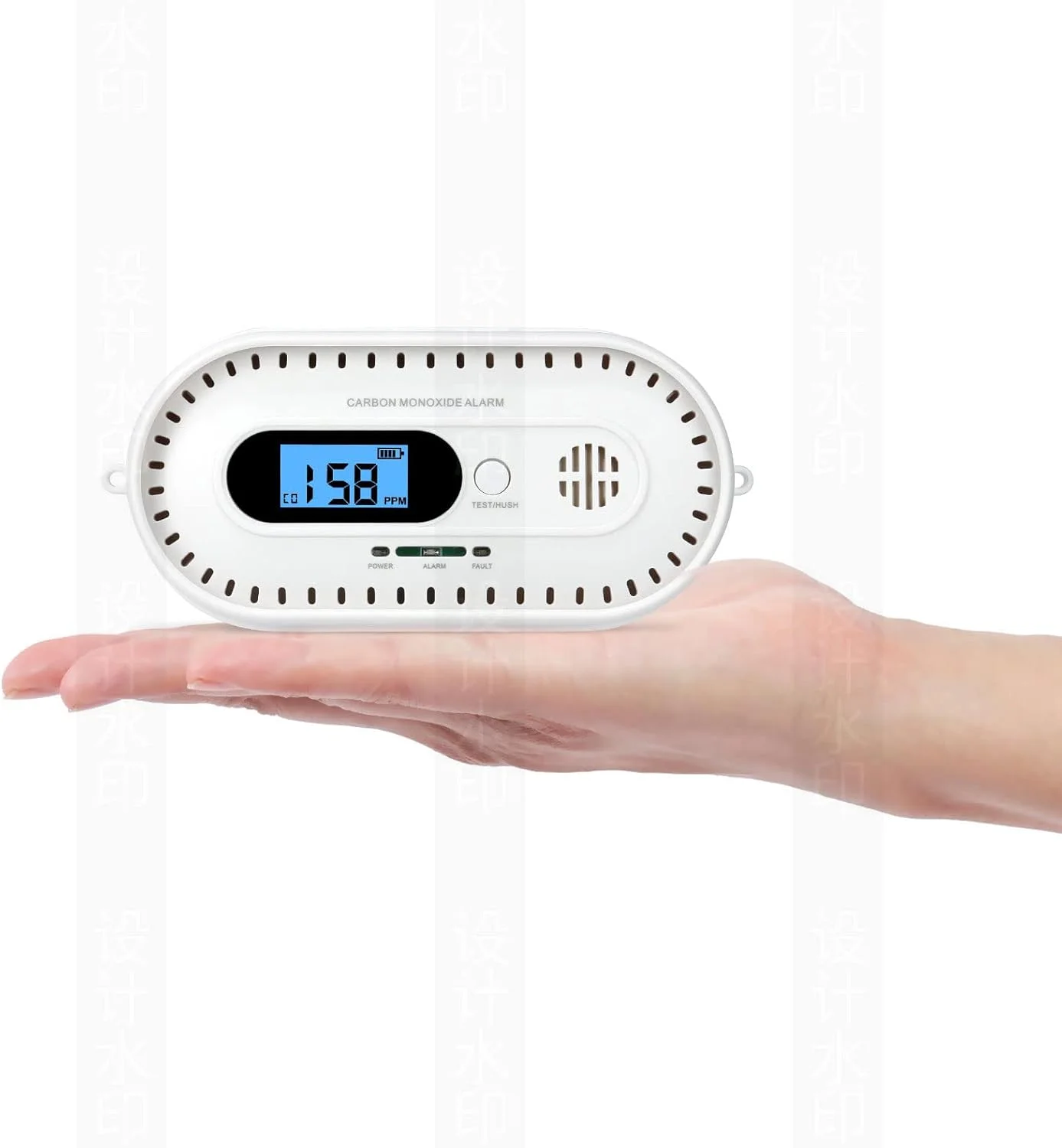 آشکارساز مونوکسید کربن، آلارم CO با صفحه نمایش دیجیتال، مطابق با استاندارد EN50291 و آلارم صوتی 85 دسی بل برای خانه و محل کار (باتری شامل نمی شود) (Type3)