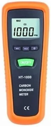دستگاه تشخیص مونوکسید کربن دیجیتال قابل حمل با دقت بالا، تستر گاز CO، آلارم صوتی 1000PPM برای ابزارهای داخلی و خارجی