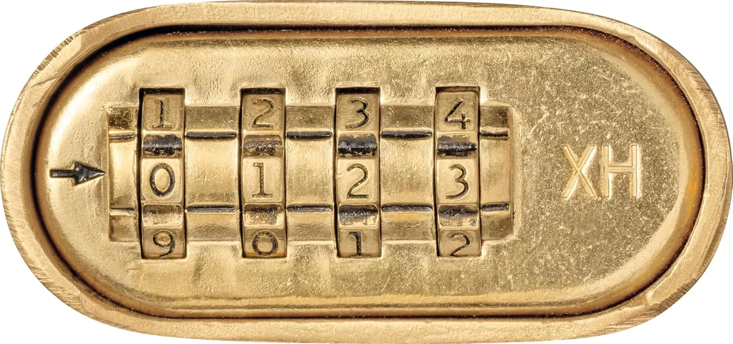 قفل رمزی ABUS 180IB/50HB63 - قفل آویز با میله بلند - مقاوم در برابر آب و هوا - با کد ترکیبی قابل تنظیم - سطح امنیتی ABUS 5 - رنگ برنجی