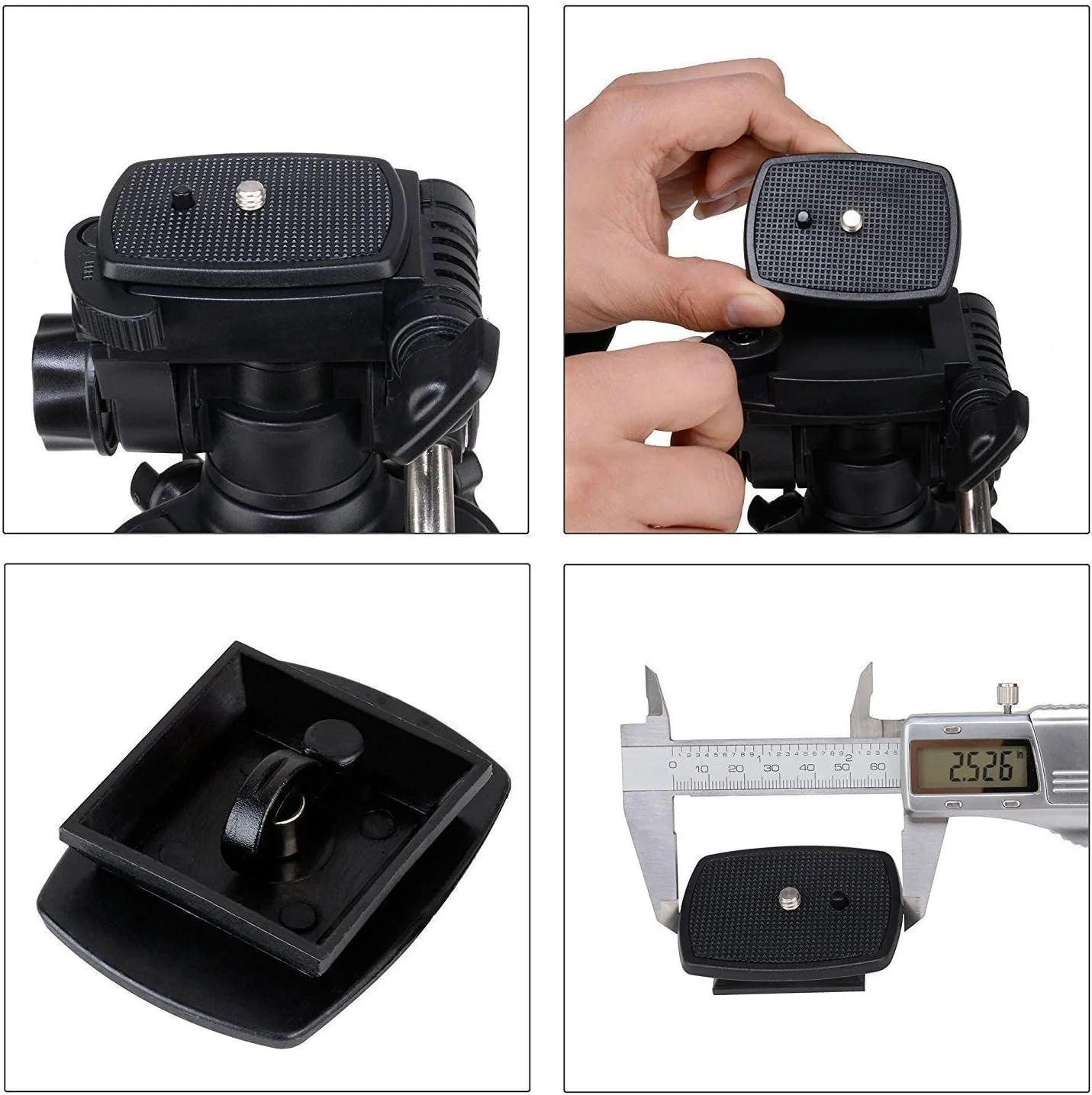 سه پایه رومیزی مسافرتی کوچک ZOMEI ZM-HR-Q100-Tripod-01 با هد پن/شیب سه طرفه، صفحه رهاسازی سریع و کیف برای دوربین DSLR، سه پایه آلومینیومی کوچک با کیف حمل، مشکی سه پایه رومیزی مسافرتی کوچک ZOMEI ZM-HR-Q100-Tripod-01 با هد پن/شیب سه طرفه، صفحه رهاسازی سریع و کیف برای دوربین DSLR، سه پایه آلومینیومی کوچک با کیف حمل، مشکی