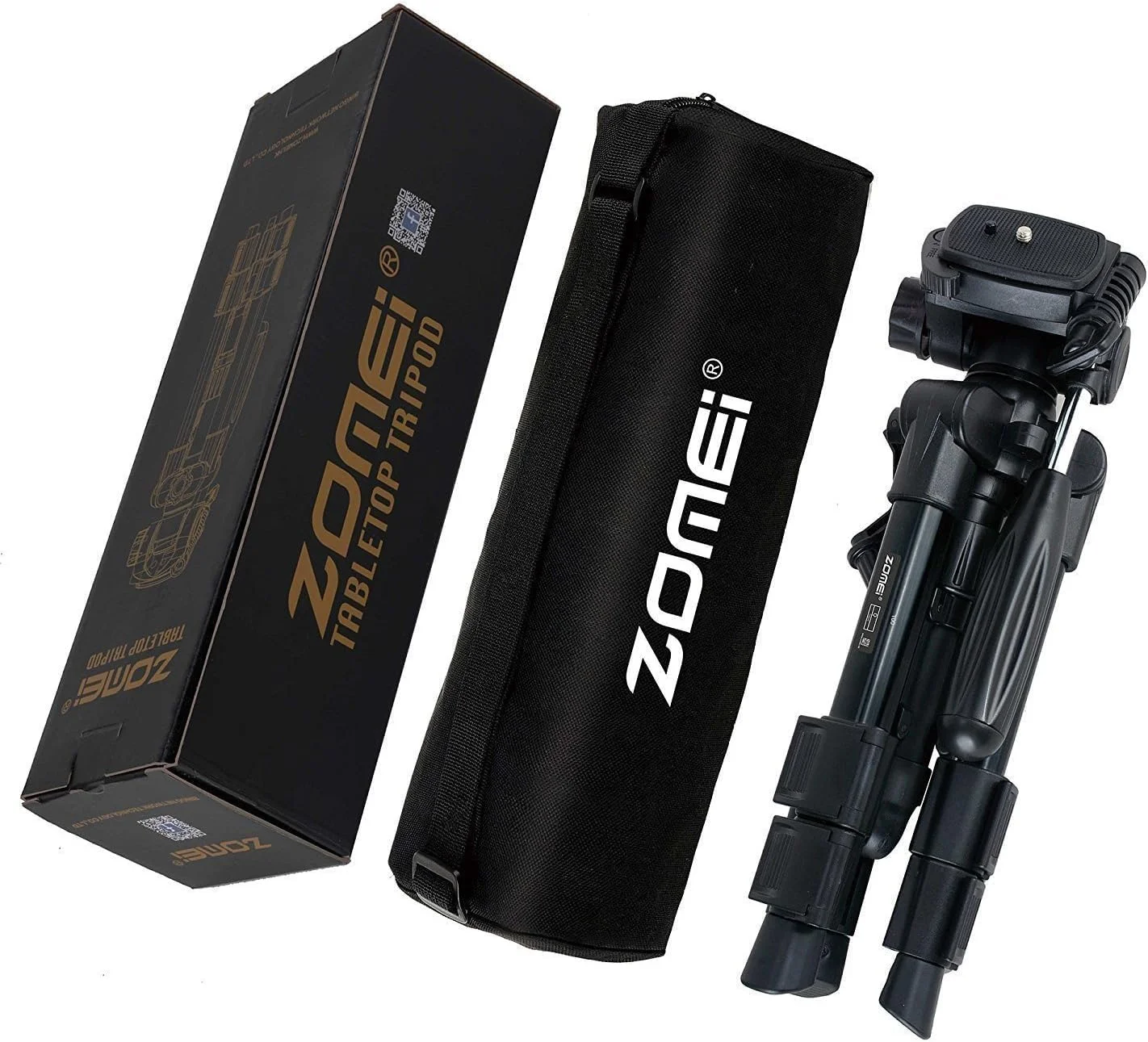 سه پایه رومیزی مسافرتی کوچک ZOMEI ZM-HR-Q100-Tripod-01 با هد پن/شیب سه طرفه، صفحه رهاسازی سریع و کیف برای دوربین DSLR، سه پایه آلومینیومی کوچک با کیف حمل، مشکی سه پایه رومیزی مسافرتی کوچک ZOMEI ZM-HR-Q100-Tripod-01 با هد پن/شیب سه طرفه، صفحه رهاسازی سریع و کیف برای دوربین DSLR، سه پایه آلومینیومی کوچک با کیف حمل، مشکی