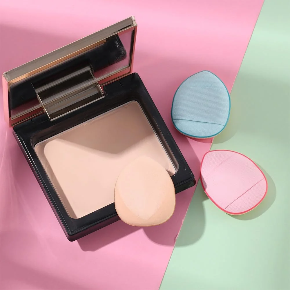 پدهای آرایشی Vctitil، 3 عدد پد پودر آرایشی انگشتی، نرم، ایرکاشن، سایز کوچک، اسفنج آرایشی، کانسیلر، پد آرایشی فونداسیون